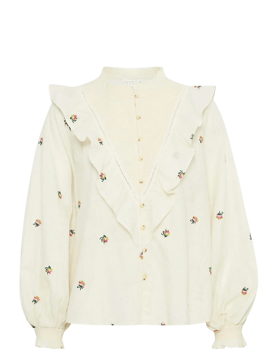 Atelier Rêve - IROLIVIA SH - langermede bluser - birch - 1