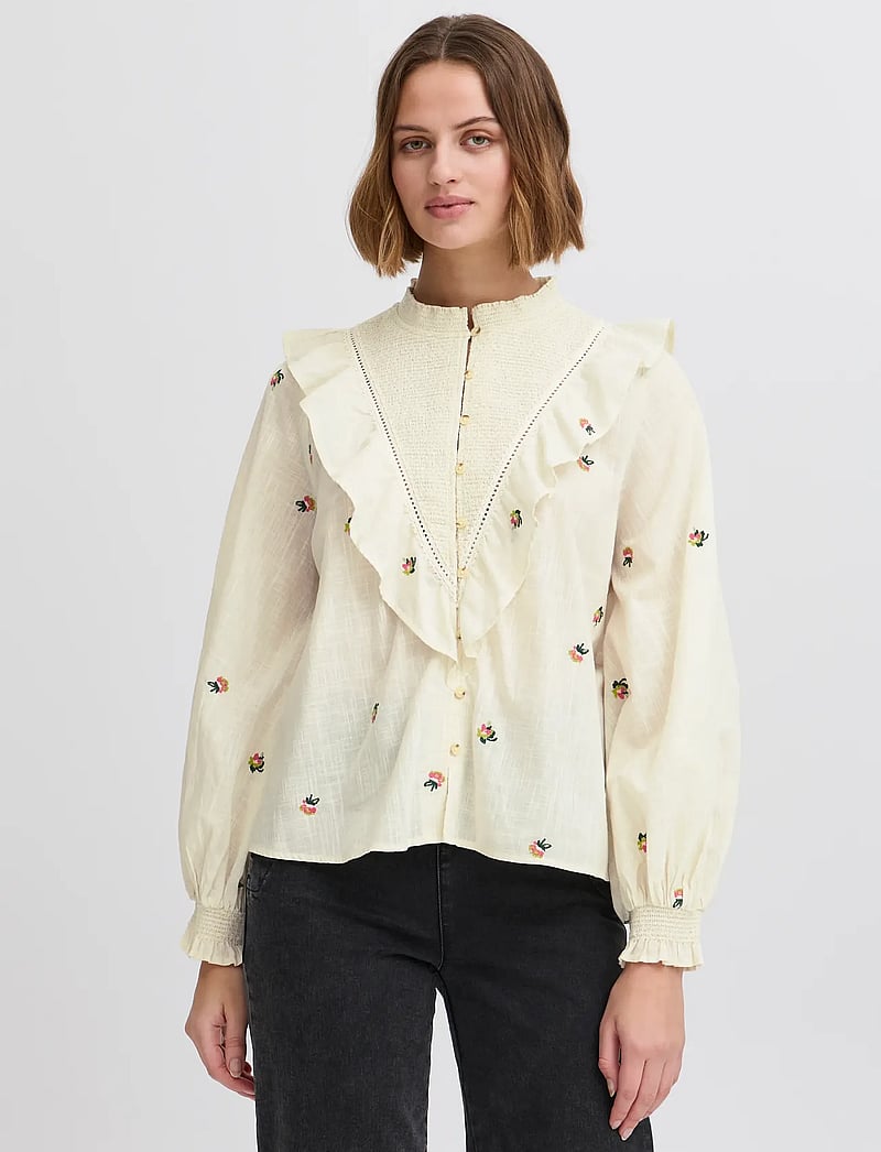 Atelier Rêve - IROLIVIA SH - pikkade varrukatega pluusid - birch - 0