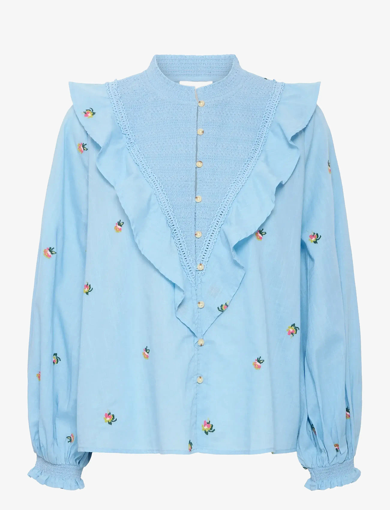 Atelier Rêve - IROLIVIA SH - pikkade varrukatega pluusid - dusk blue - 1