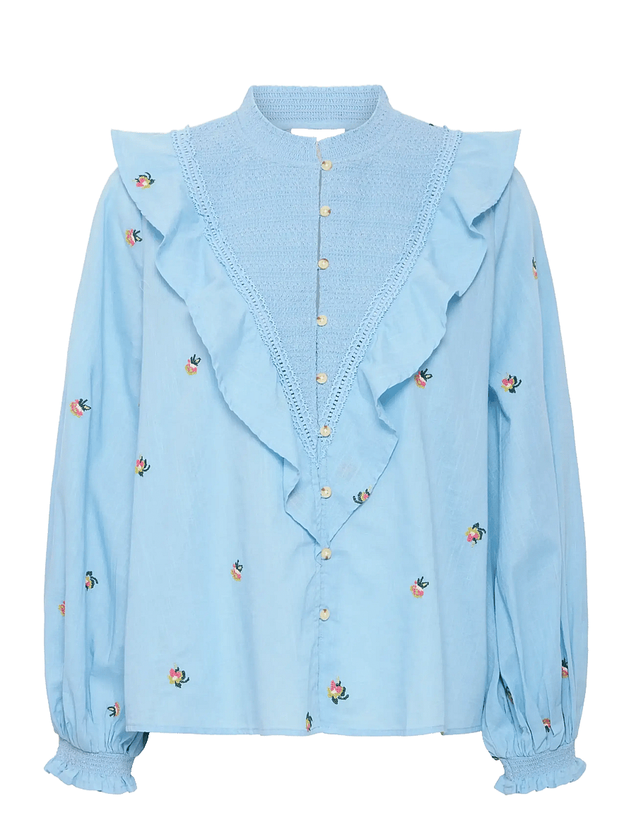 Atelier Rêve - IROLIVIA SH - langärmelige blusen - dusk blue - 1