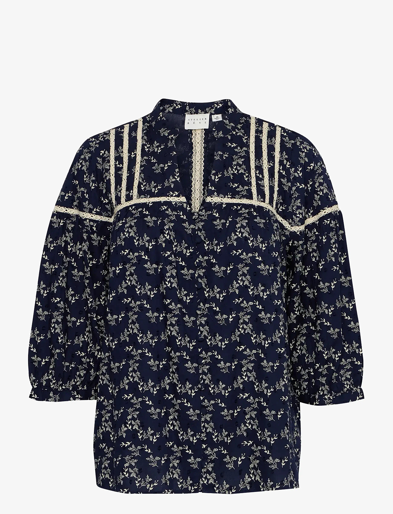 Atelier Rêve - IRJEANNE SH - kortærmede bluser - maritime blue - 1