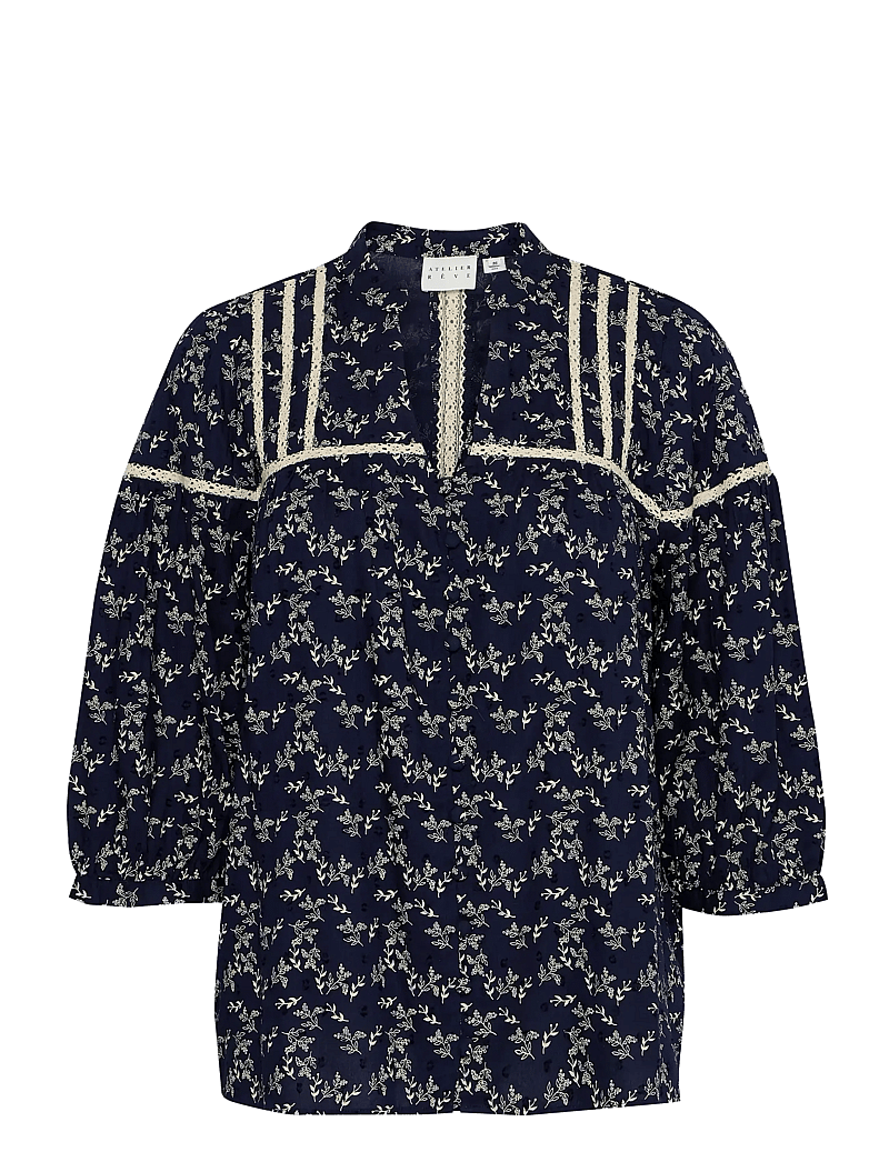 Atelier Rêve - IRJEANNE SH - kortærmede bluser - maritime blue - 1