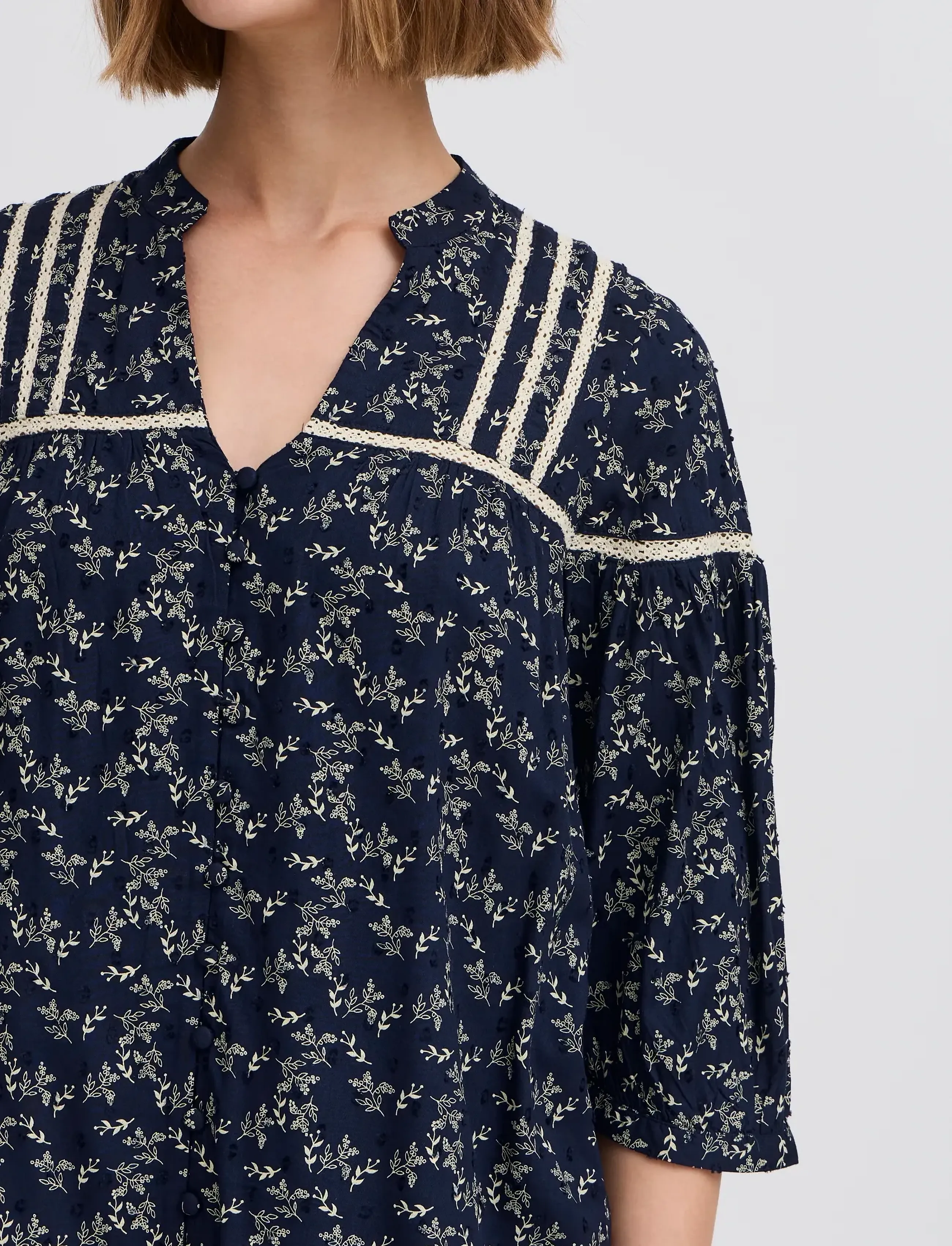 Atelier Rêve - IRJEANNE SH - kortærmede bluser - maritime blue - 4