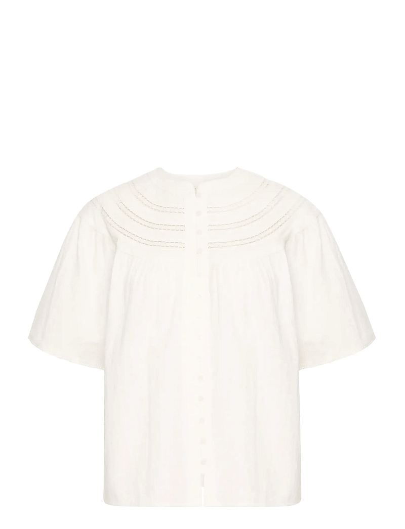 Atelier Rêve - IRBRIT SS - kurzämlige blusen - snow white - 0