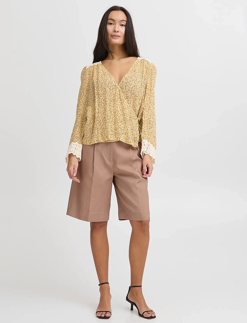 Atelier Rêve - IRKARLA LS - långärmade blusar - golden haze - 0