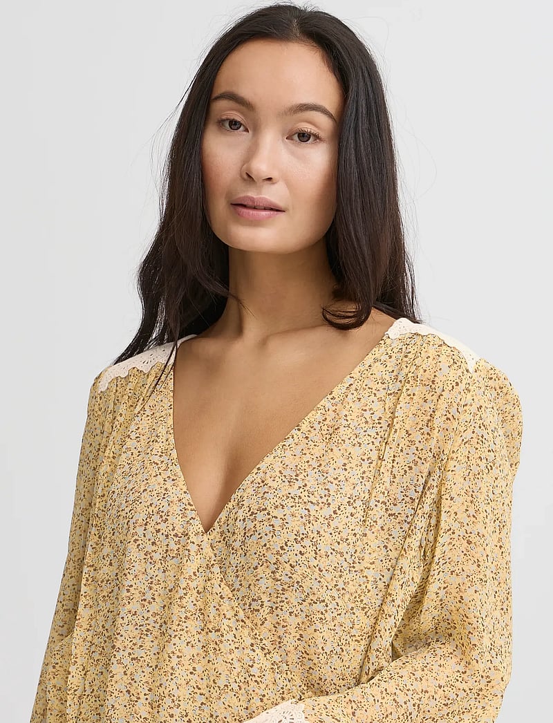 Atelier Rêve - IRKARLA LS - långärmade blusar - golden haze - 4