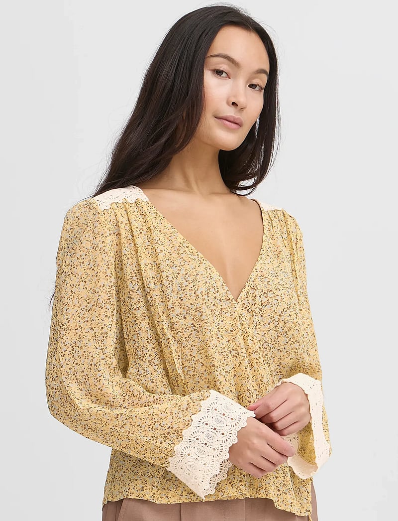 Atelier Rêve - IRKARLA LS - långärmade blusar - golden haze - 5