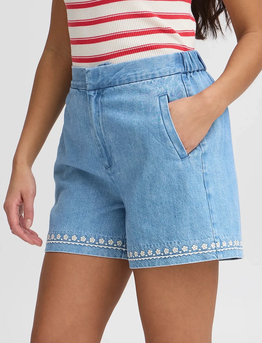 Atelier Rêve - IRTAWNY SHO - jeansshorts - light blue denim - 0
