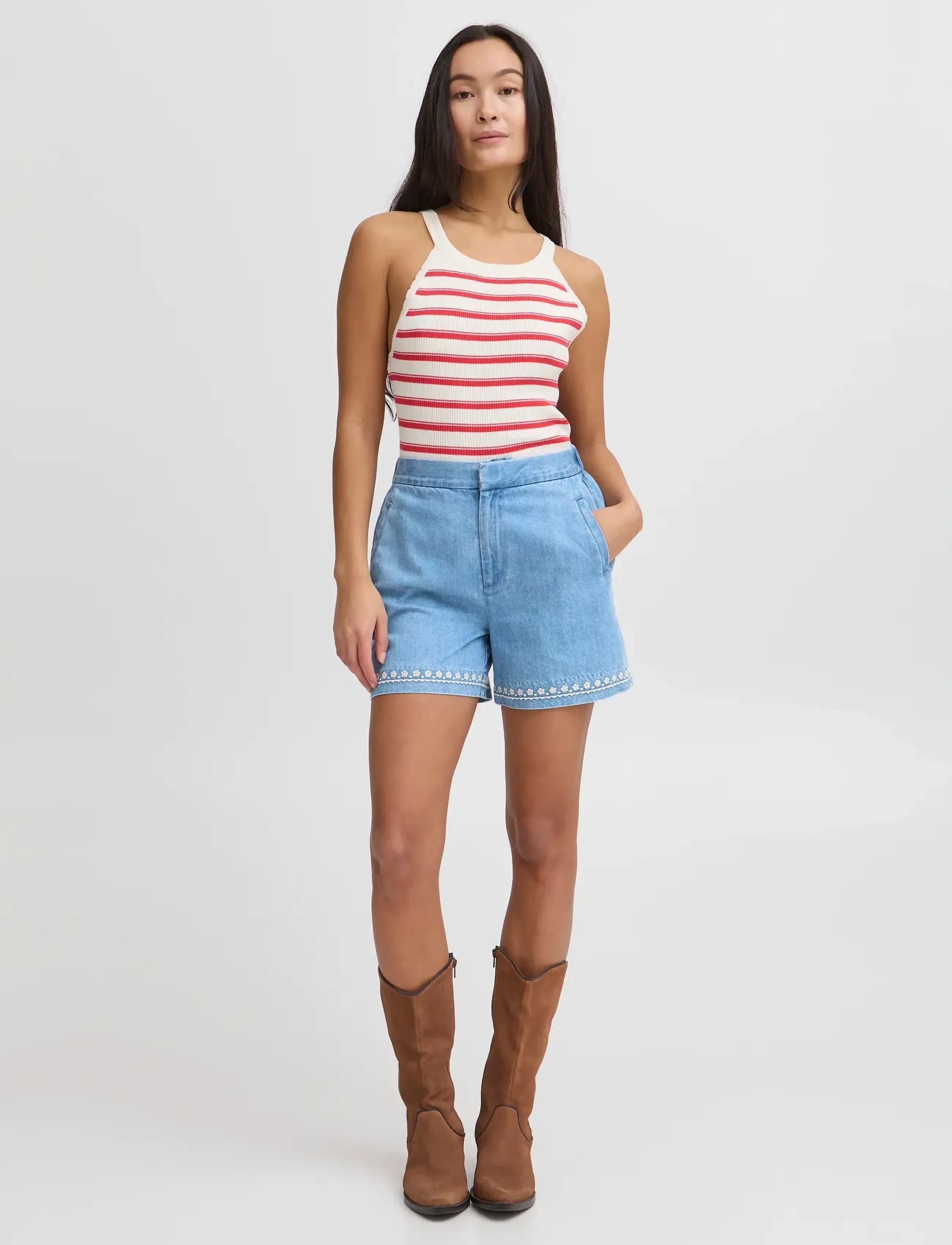 Atelier Rêve - IRTAWNY SHO - jorts - light blue denim - 4