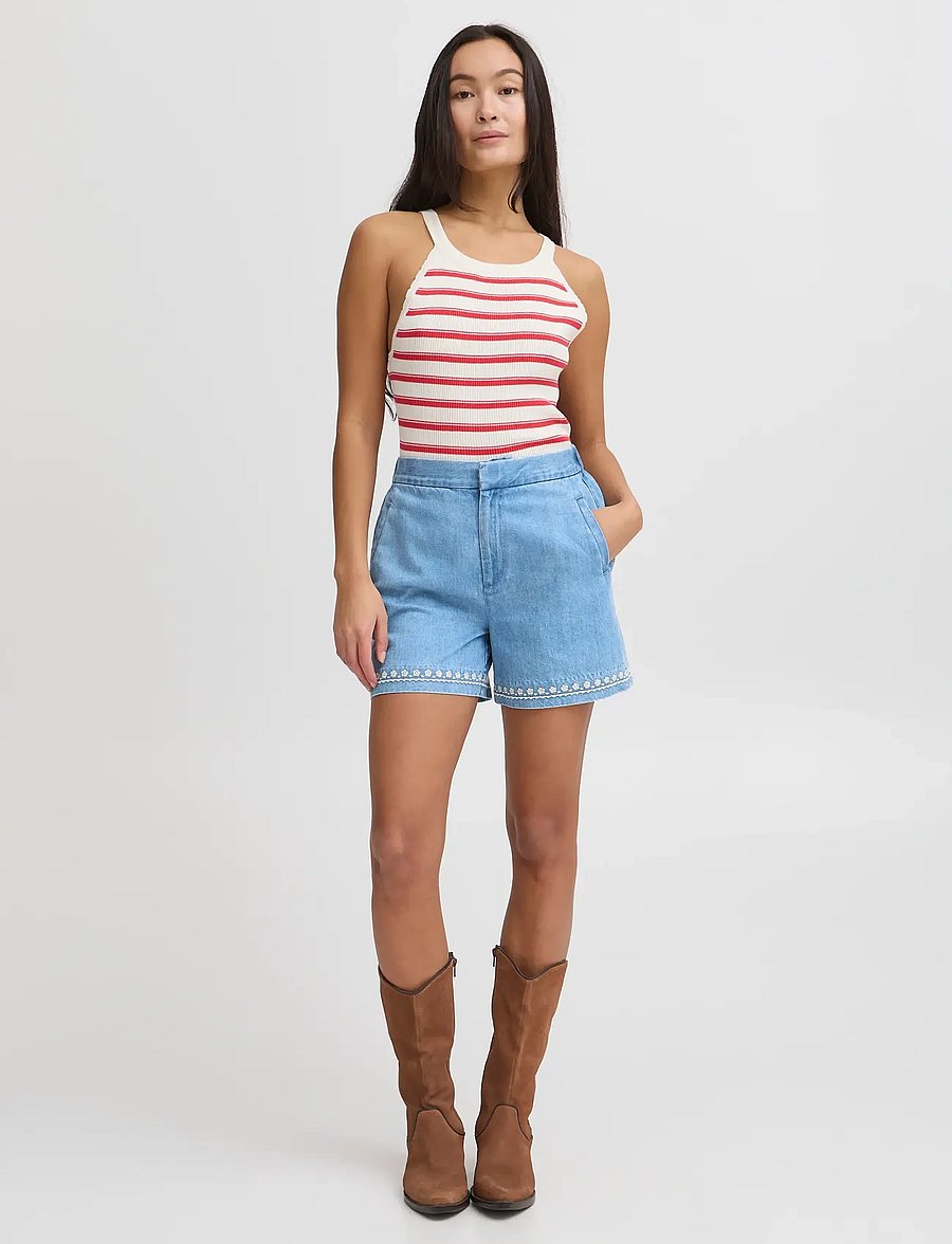 Atelier Rêve - IRTAWNY SHO - jeansshorts - light blue denim - 4