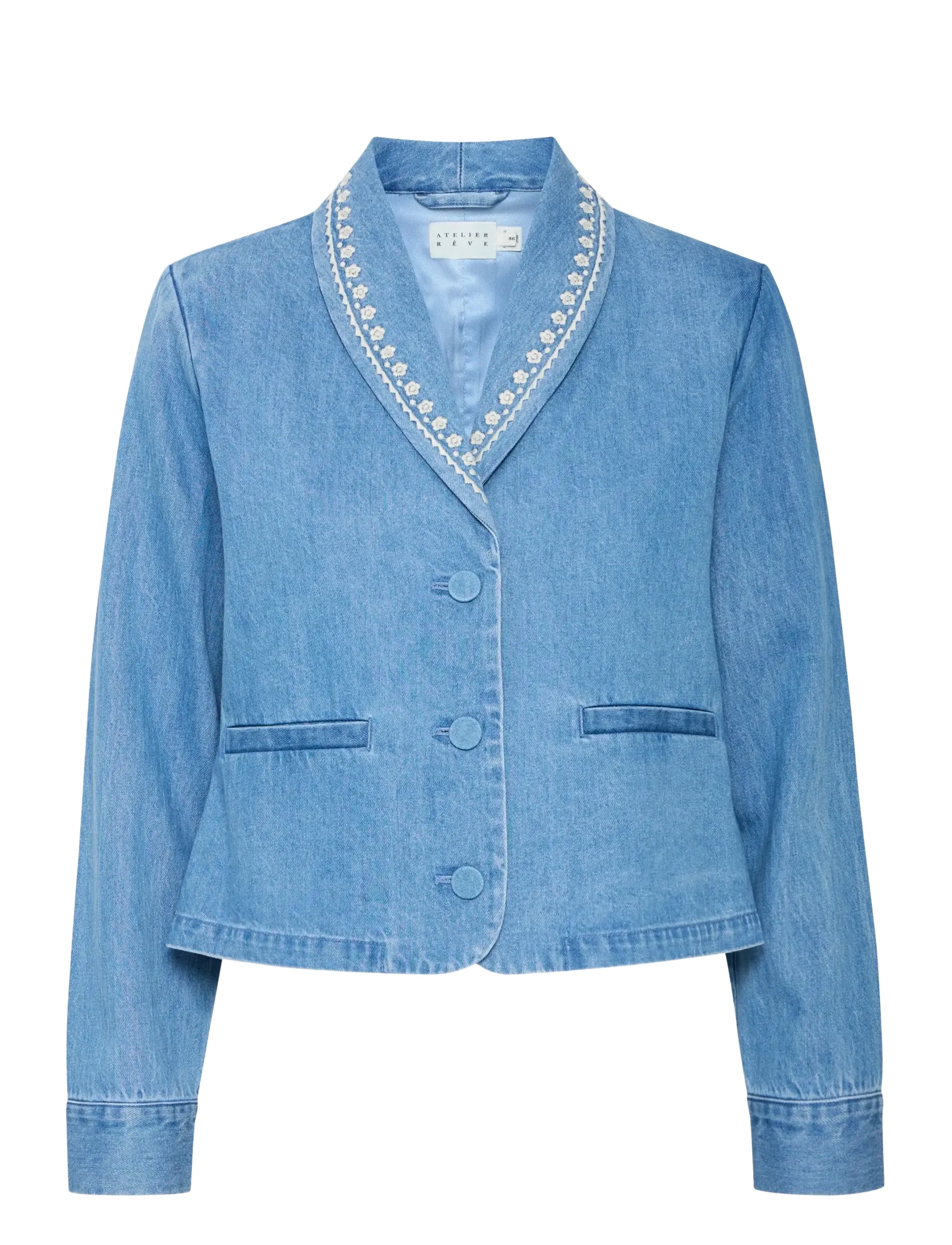Atelier Rêve IRTAWNY JA - Blazer - LIGHT BLUE DENIM / blue