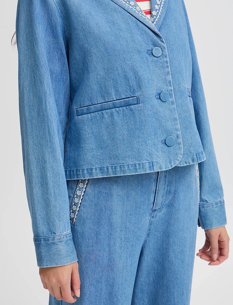 Atelier Rêve - IRTAWNY JA - einreihige blazer - light blue denim - 3