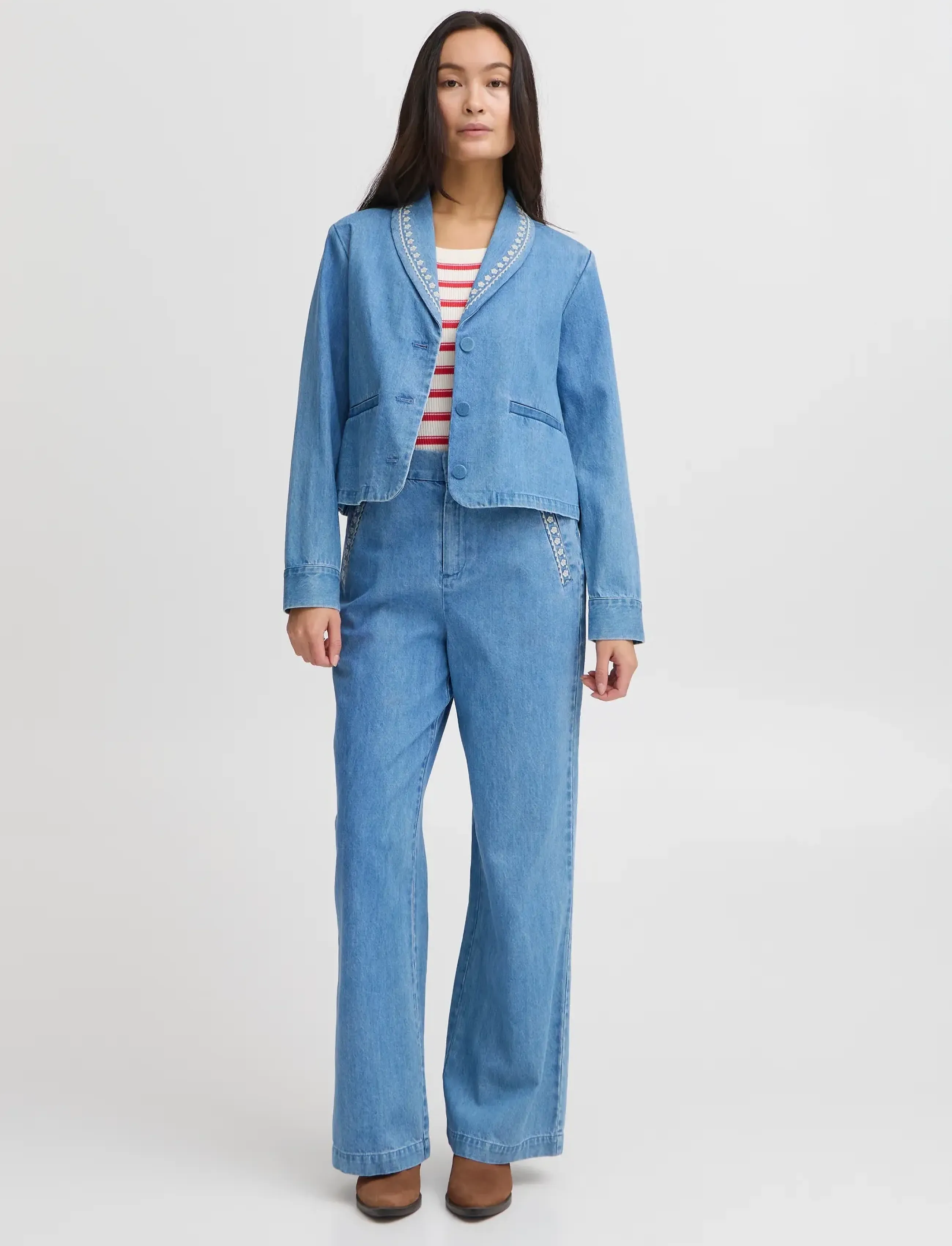 Atelier Rêve - IRTAWNY JA - einreihige blazer - light blue denim - 4