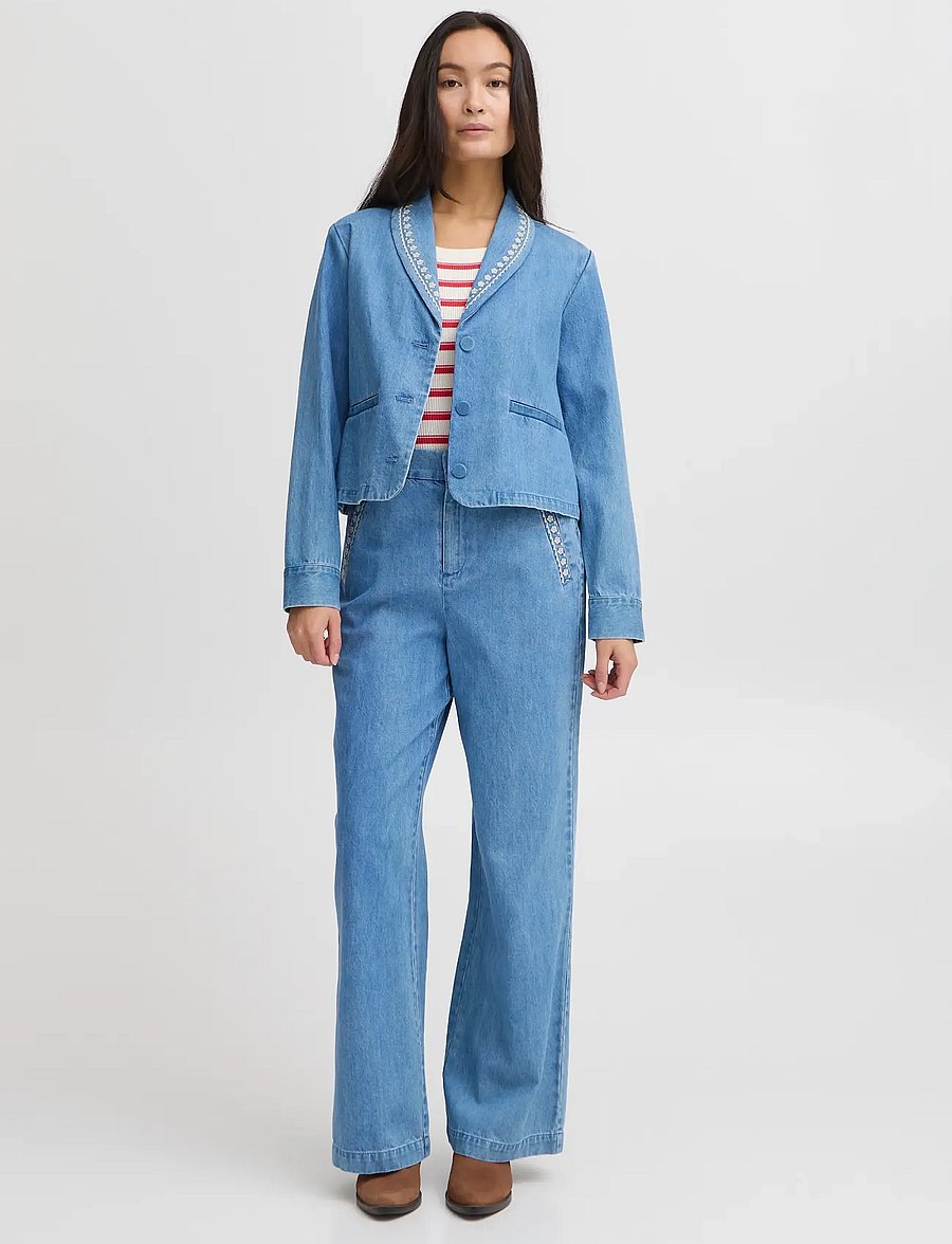 Atelier Rêve - IRTAWNY JA - einreihige blazer - light blue denim - 4