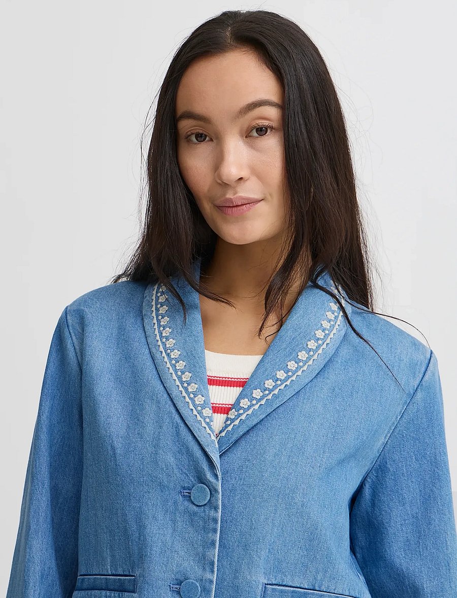 Atelier Rêve - IRTAWNY JA - einreihige blazer - light blue denim - 5