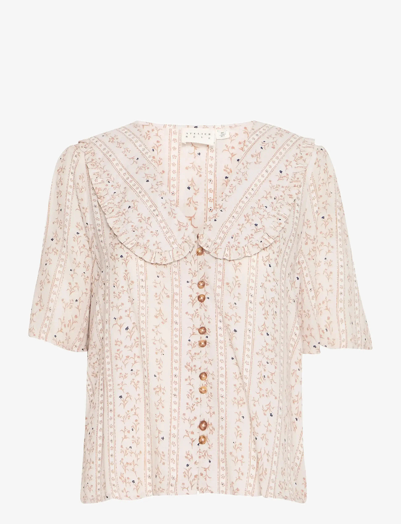 Atelier Rêve - IRSALLY SS - short-sleeved blouses - birch - 0