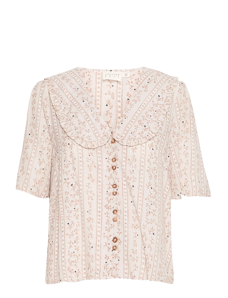 Atelier Rêve - IRSALLY SS - short-sleeved blouses - birch - 0