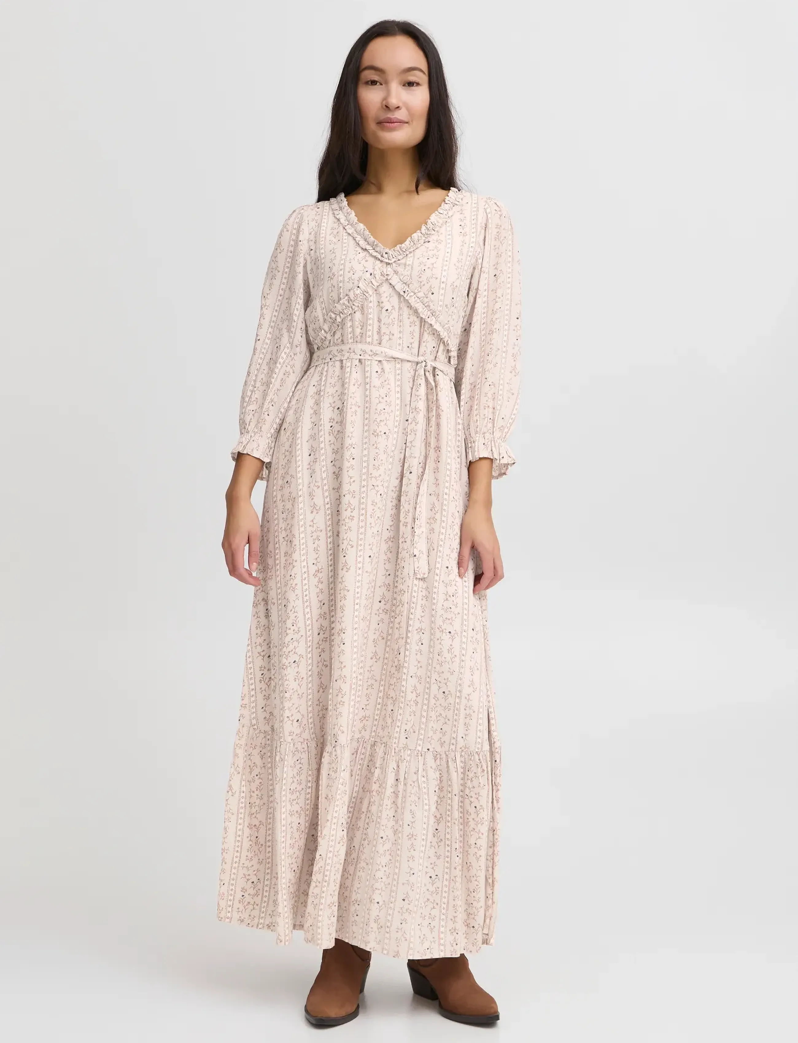 Atelier Rêve Irsally Dr, 34, Dresses, Creme - Maxi Dress, Frauen