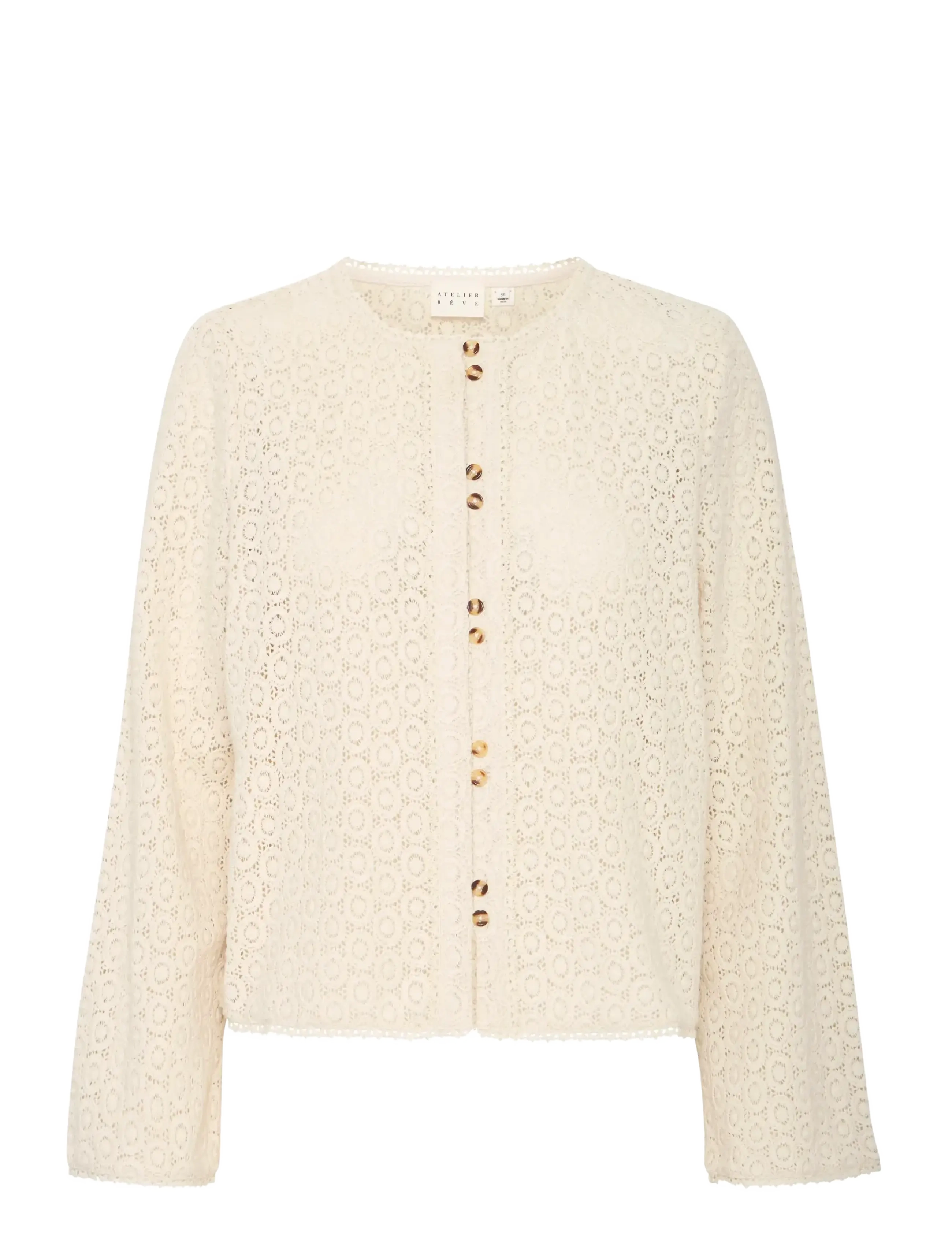 Atelier Rêve IRSANDRA SH - Strik - BIRCH / cream