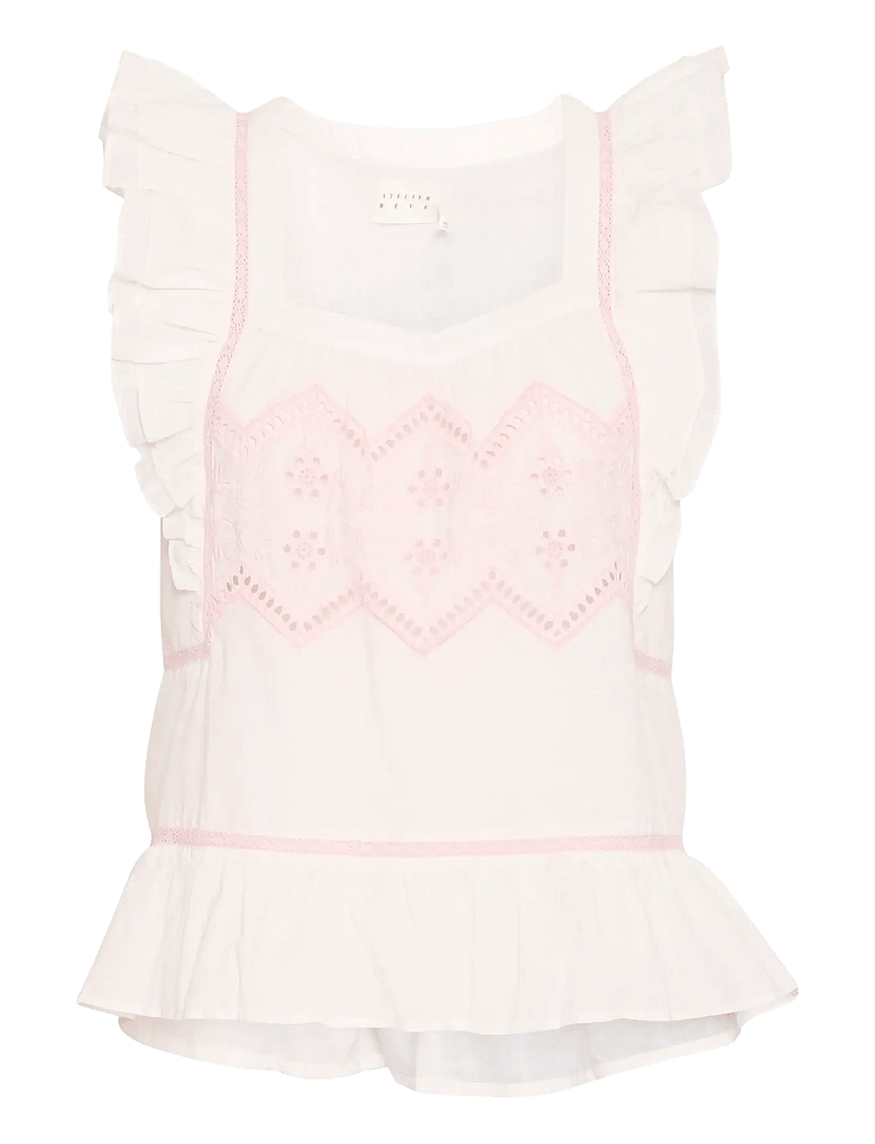 Atelier Rêve - IREMILY SS - kortärmade blusar - snow white - 1