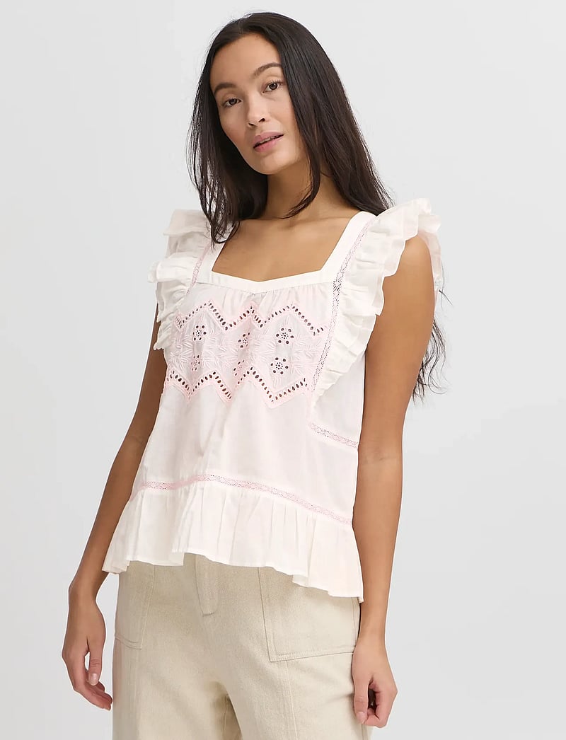 Atelier Rêve - IREMILY SS - kortärmade blusar - snow white - 0