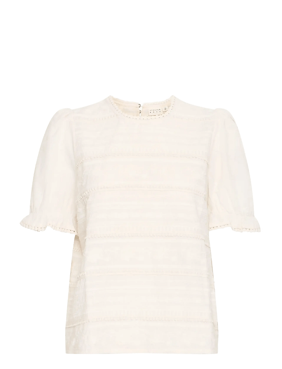 Atelier Rêve - IRGINA SS - short-sleeved blouses - birch - 1