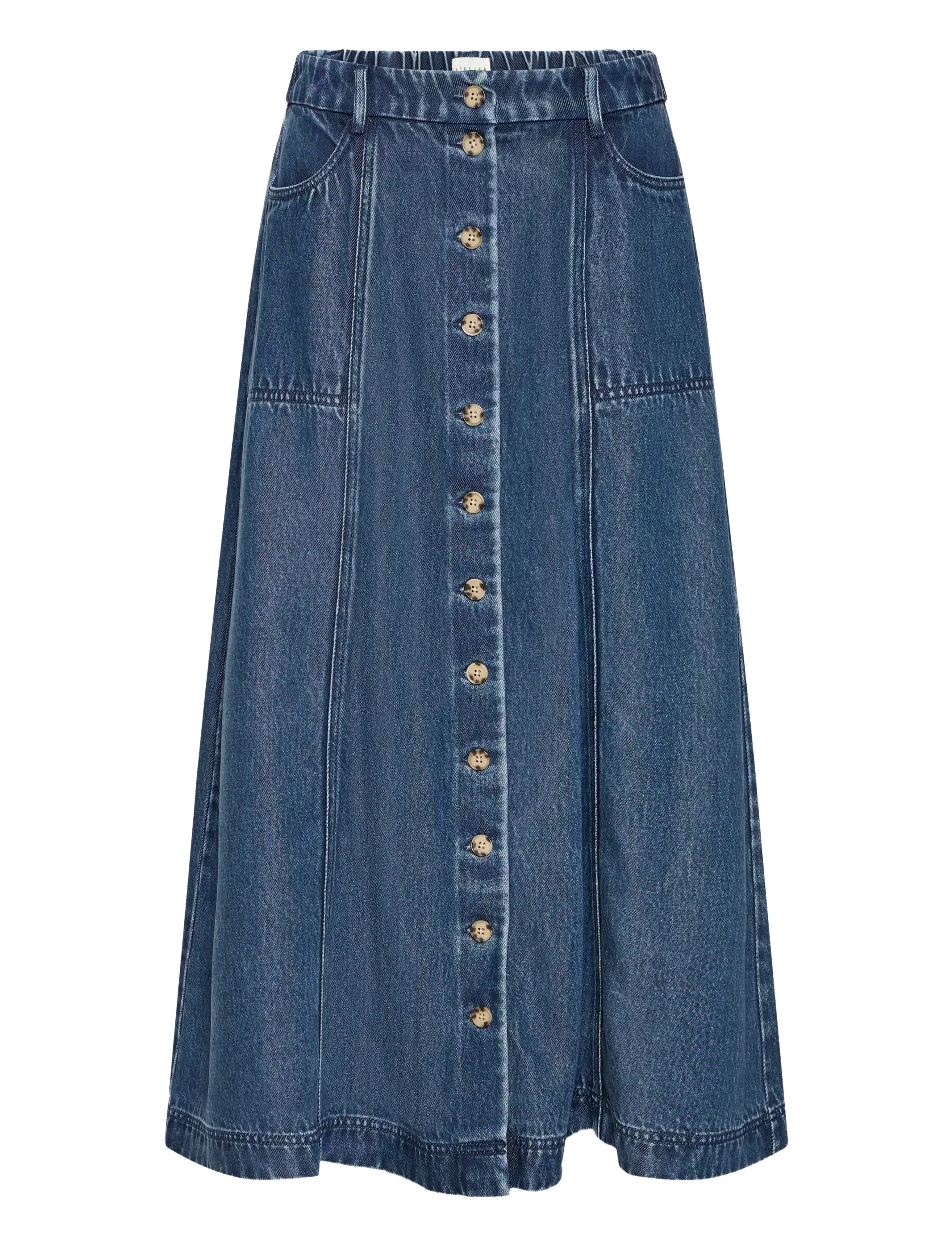 Atelier Rêve IRRISLE SK3 - Denimnederdele - DARK BLUE / blue
