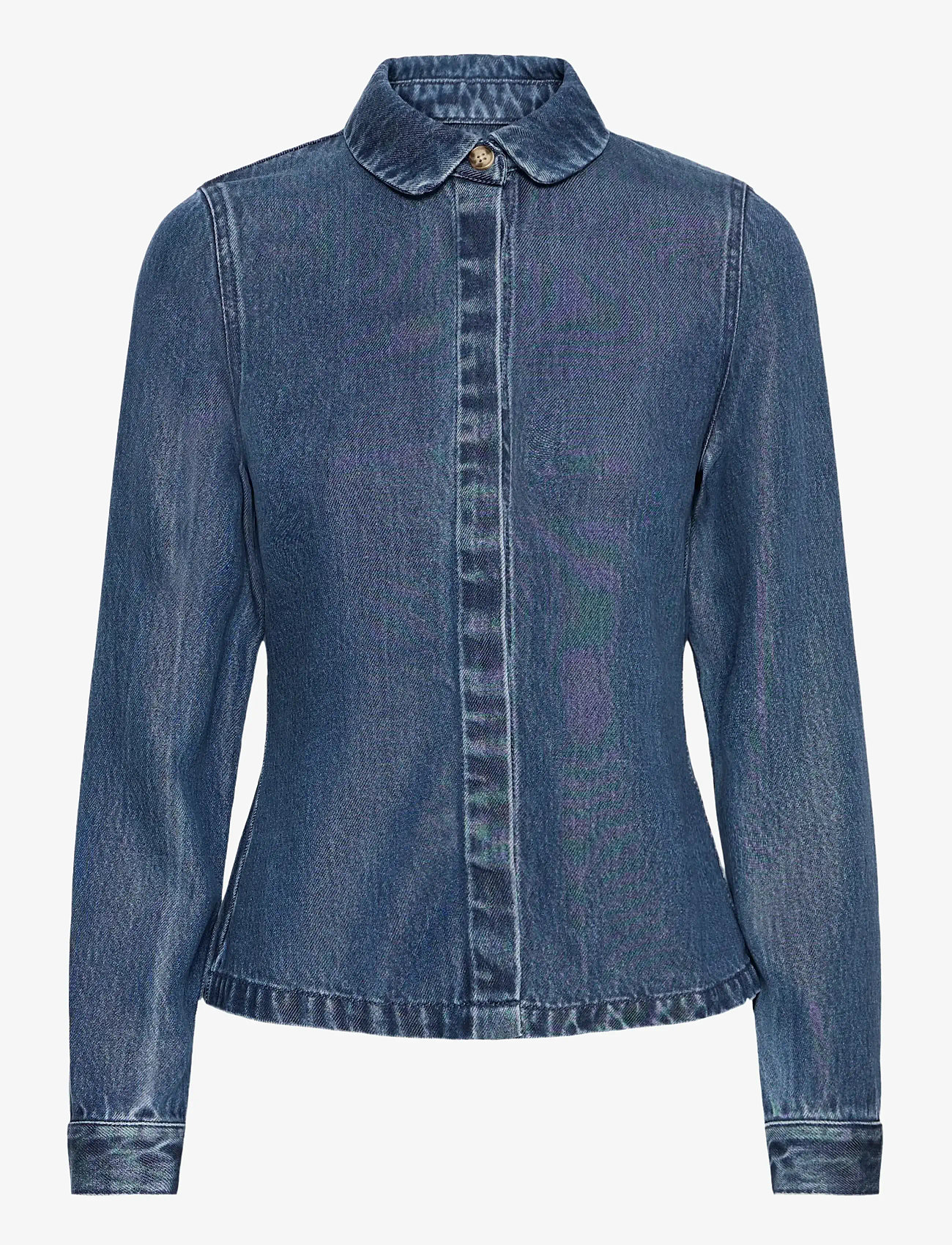 Atelier Rêve - IRRISLE SH2 - denim shirts - dark blue - 0