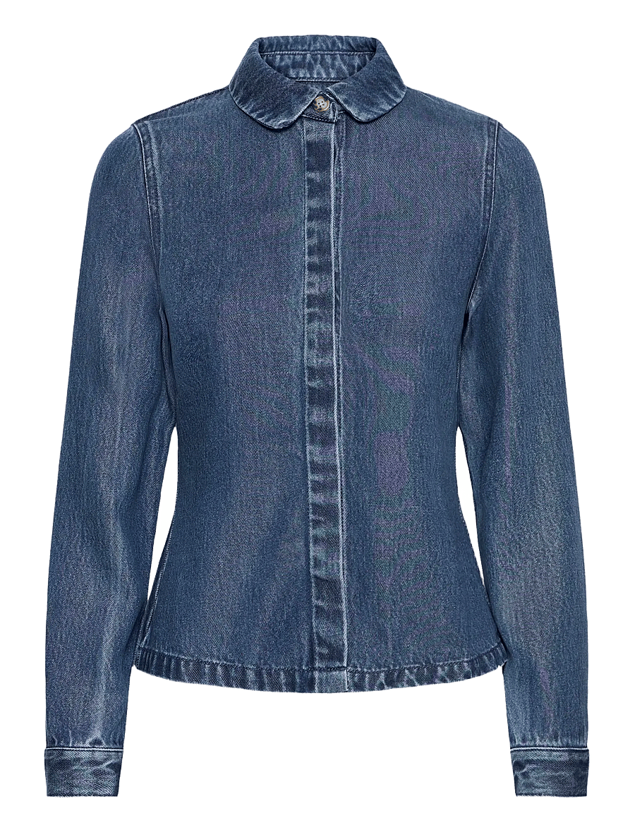 Atelier Rêve - IRRISLE SH2 - jeansskjortor - dark blue - 0