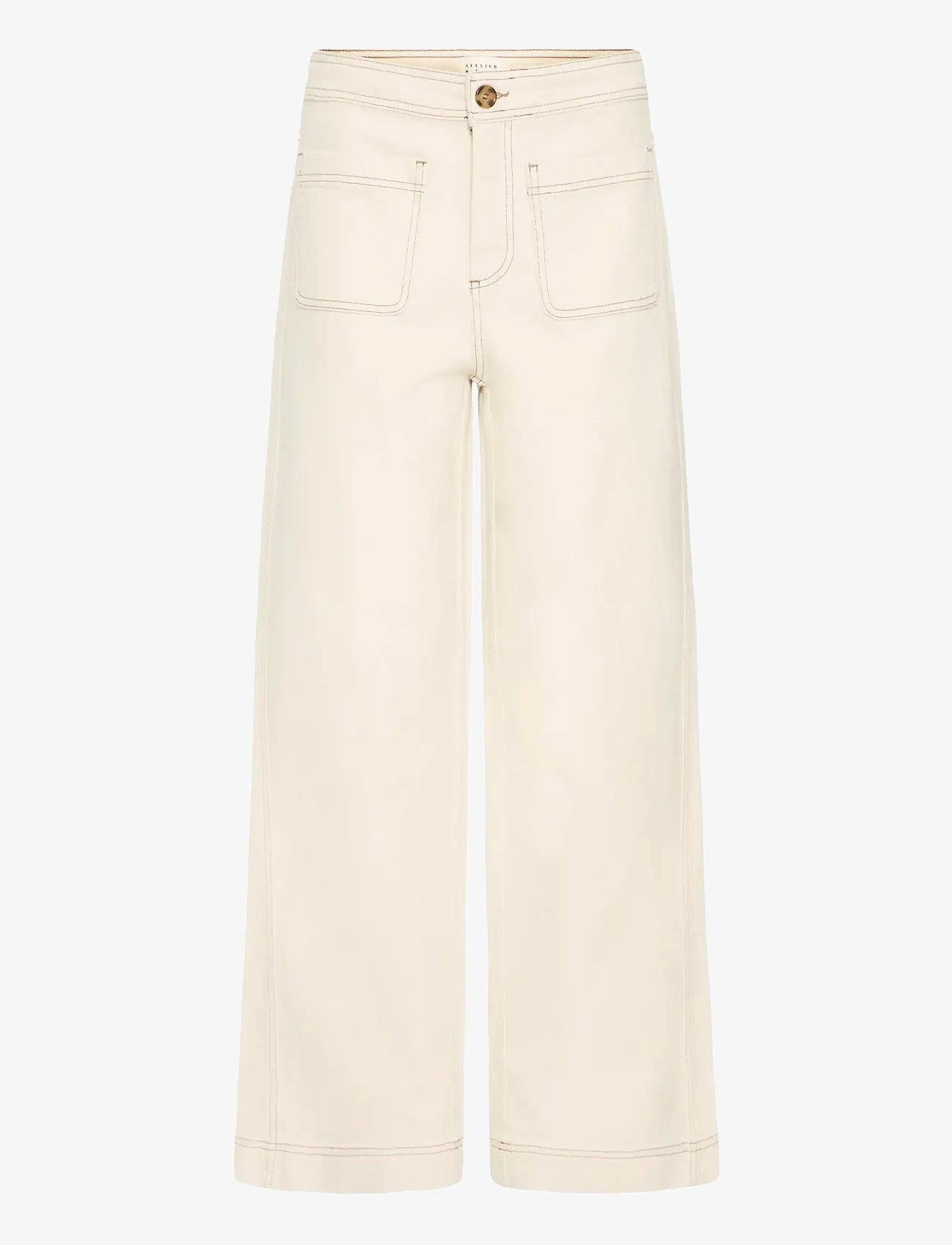 Atelier Rêve - IRSOPHIE PA - wide leg jeans - oyster gray - 0