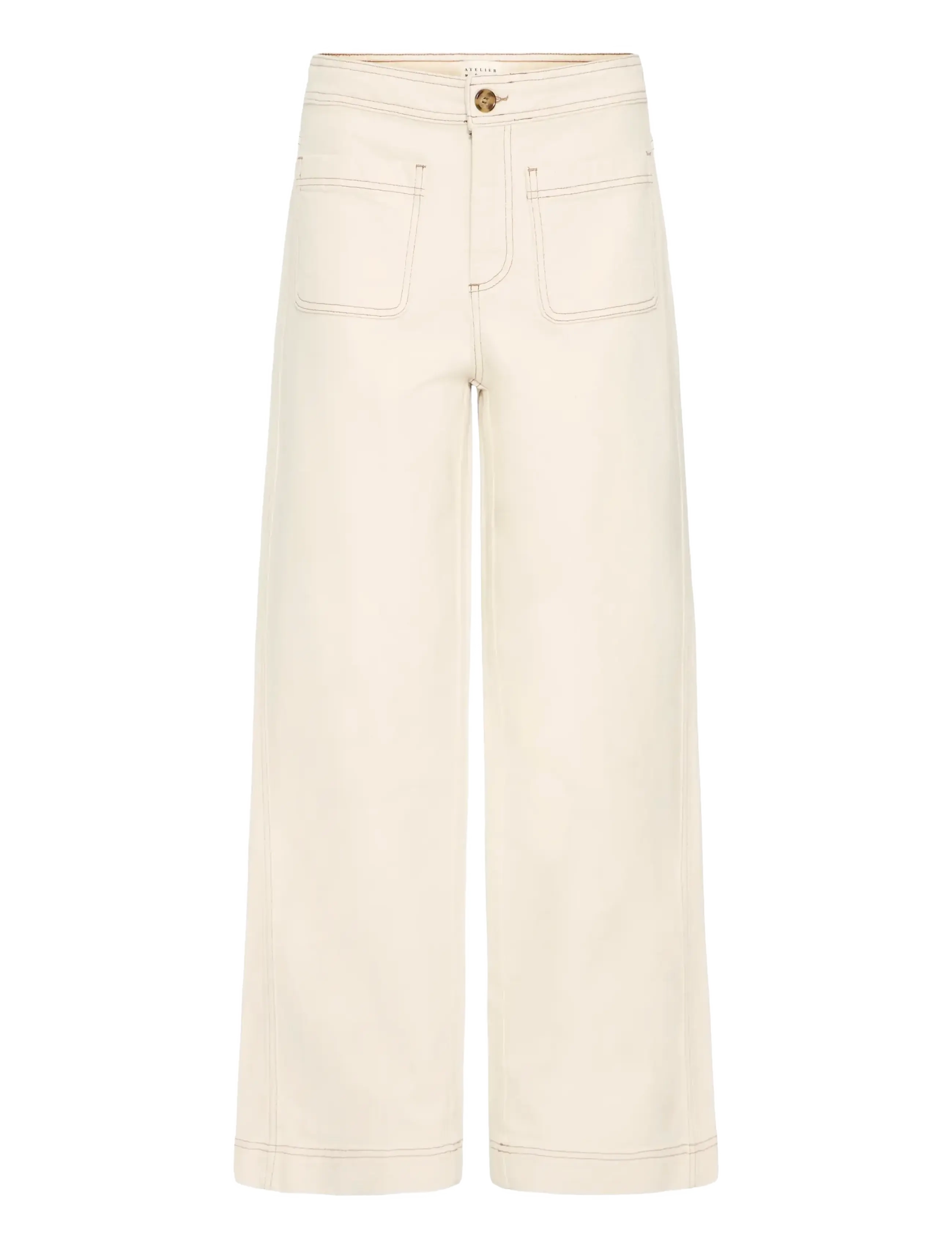 Atelier Rêve IRSOPHIE PA - Jeans - OYSTER GRAY / cream
