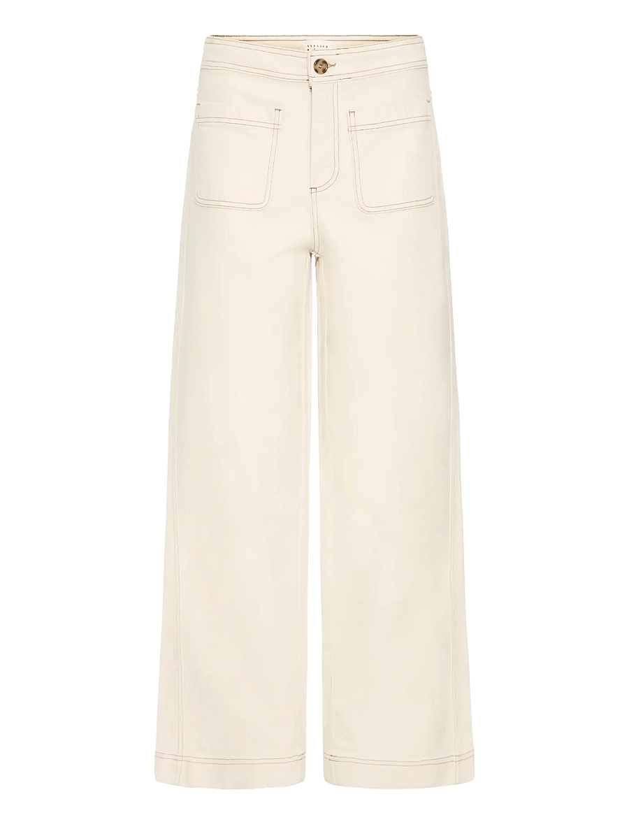 Atelier Rêve - IRSOPHIE PA - hosen mit weitem bein - oyster gray - 0