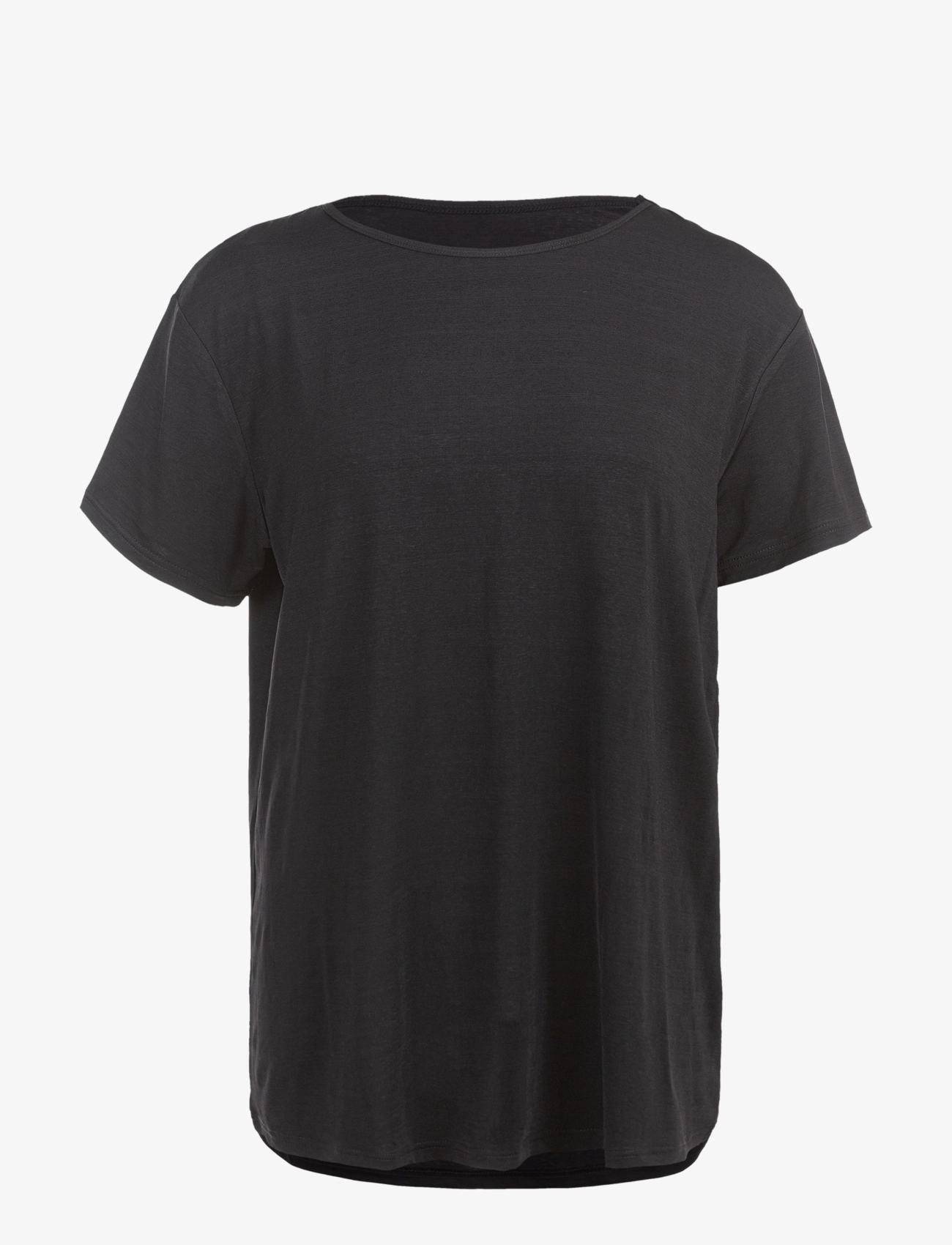 Athlecia Lizzy W Slub S/S Tee - Athlecia - BLACK MELANGE / black