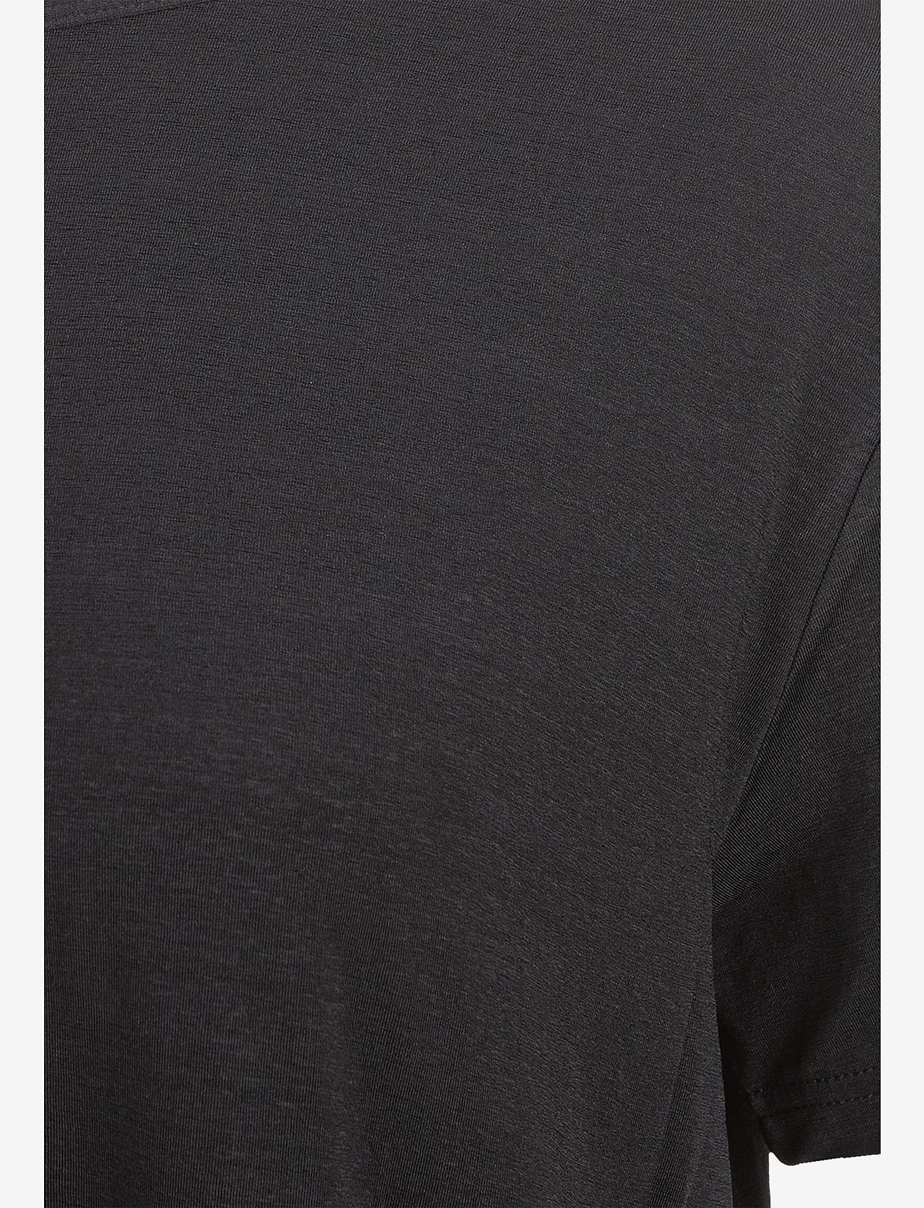 Athlecia - Lizzy W Slub S/S Tee - t-shirts - black melange - 3