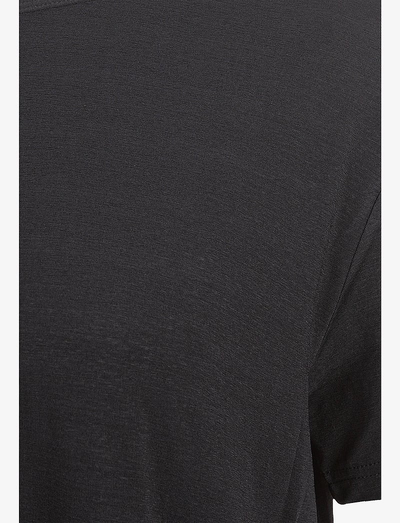 Athlecia - Lizzy W Slub S/S Tee - t-shirts - black melange - 3