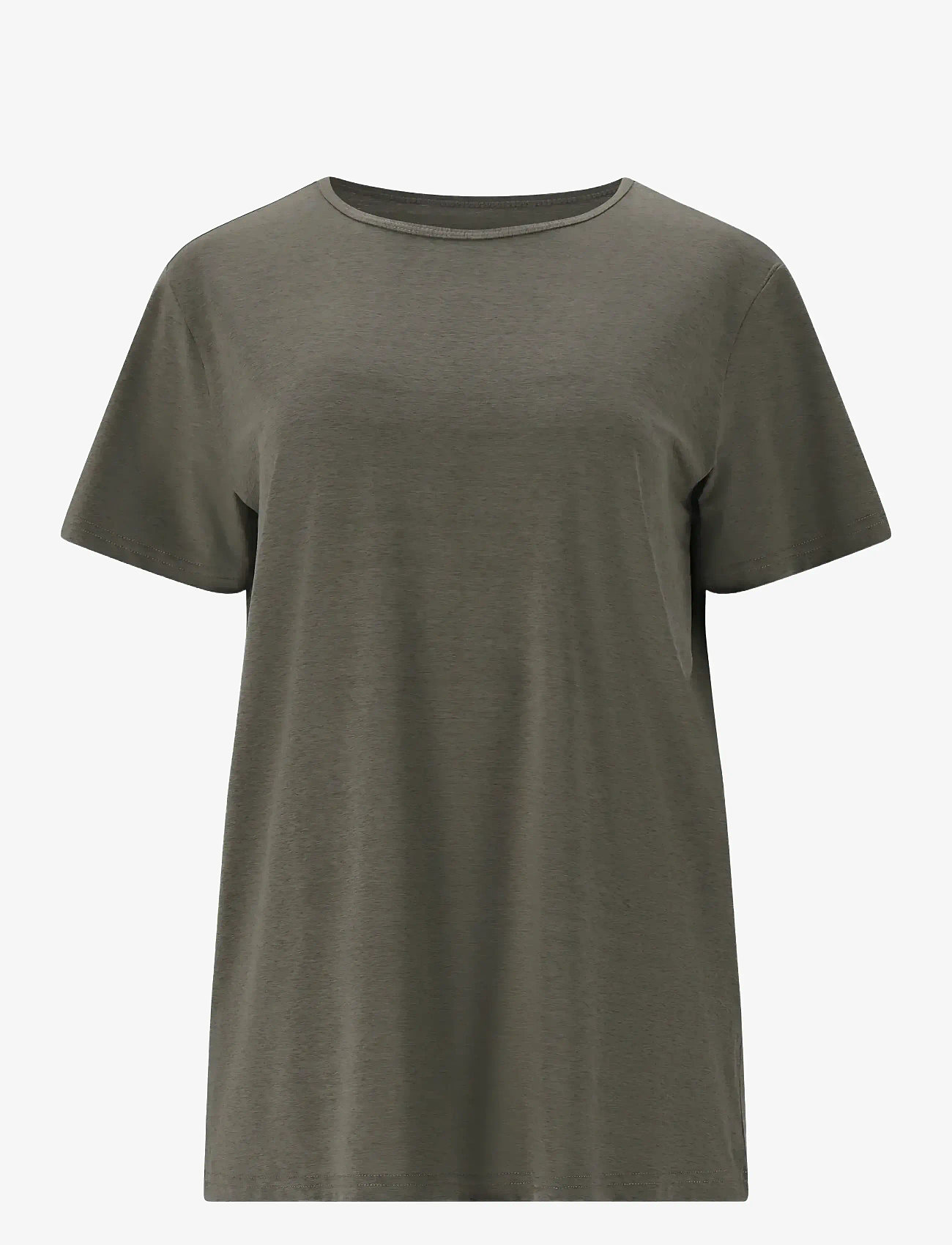 Athlecia - Lizzy W Slub S/S Tee - t-shirts - gunmetal - 1