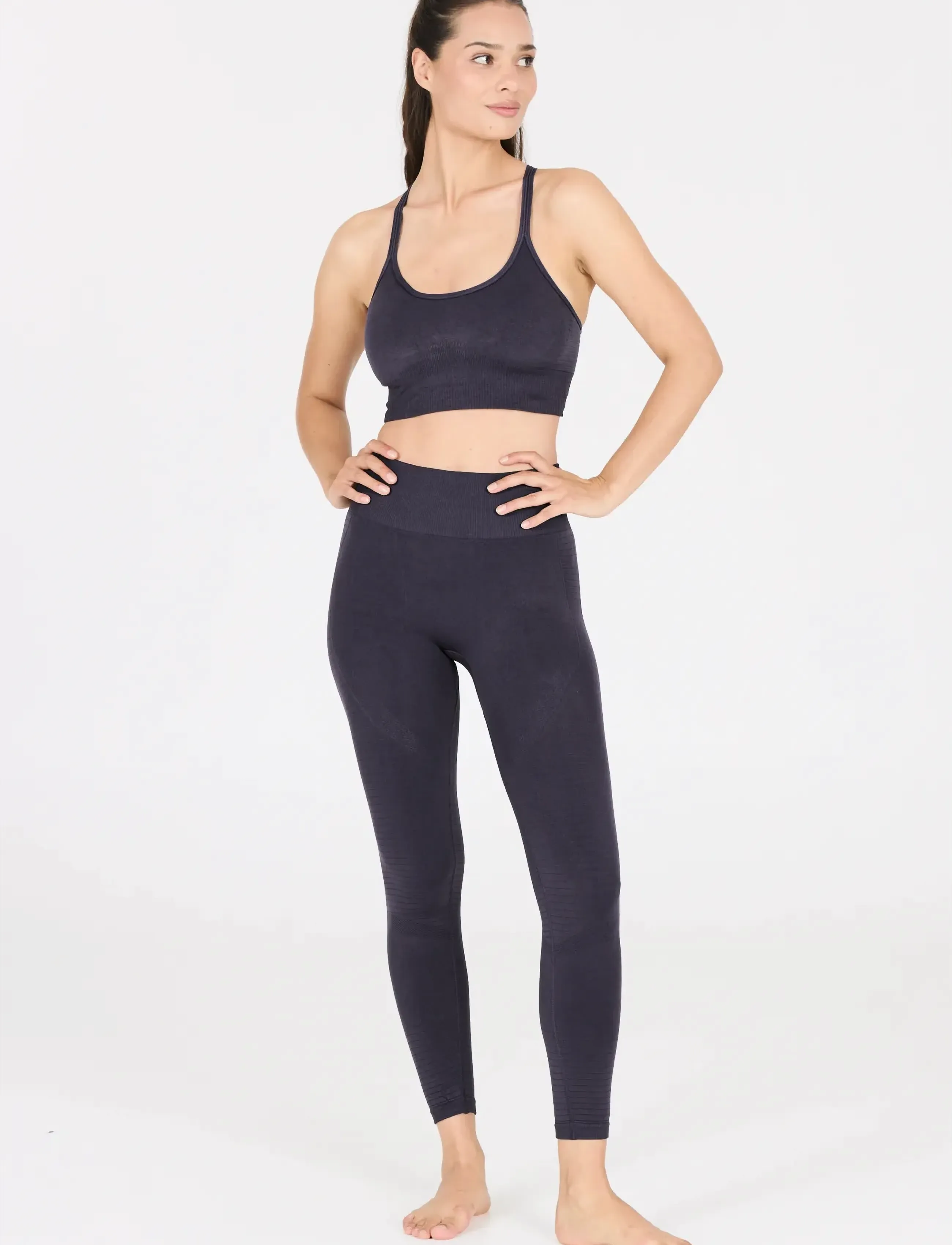 Athlecia Nagar W Seamless Tights, S/M, Navy, Sport Tights > Sport Seamless Tights, Dame