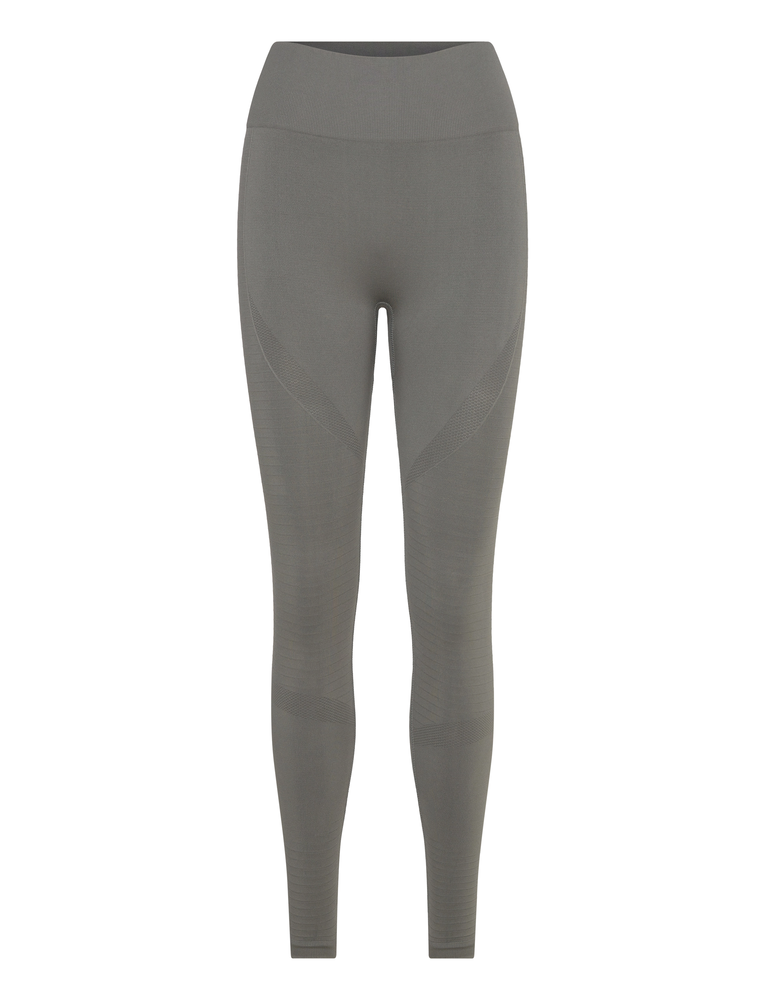 Athlecia Nagar W Seamless Tights - Fuld længde - GUNMETAL / green
