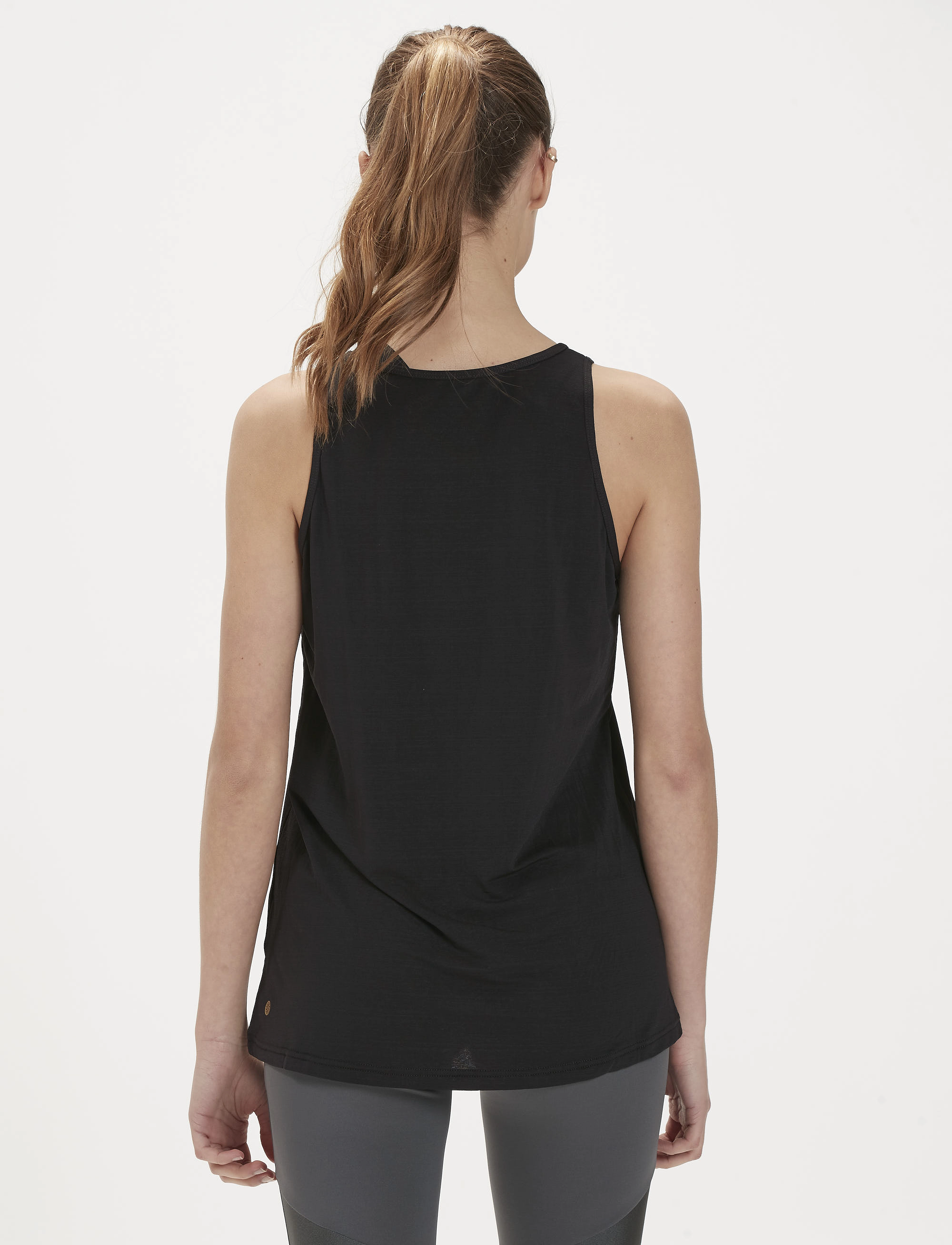 Athlecia - Mota W Slub Top - tank tops - black melange - 4
