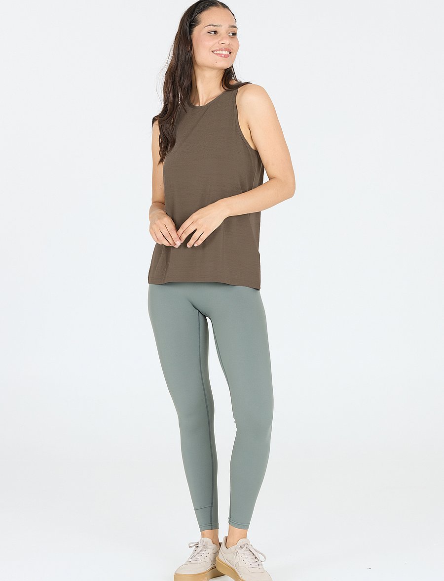 Athlecia - Mota W Slub Top - linnen - falcon - 0