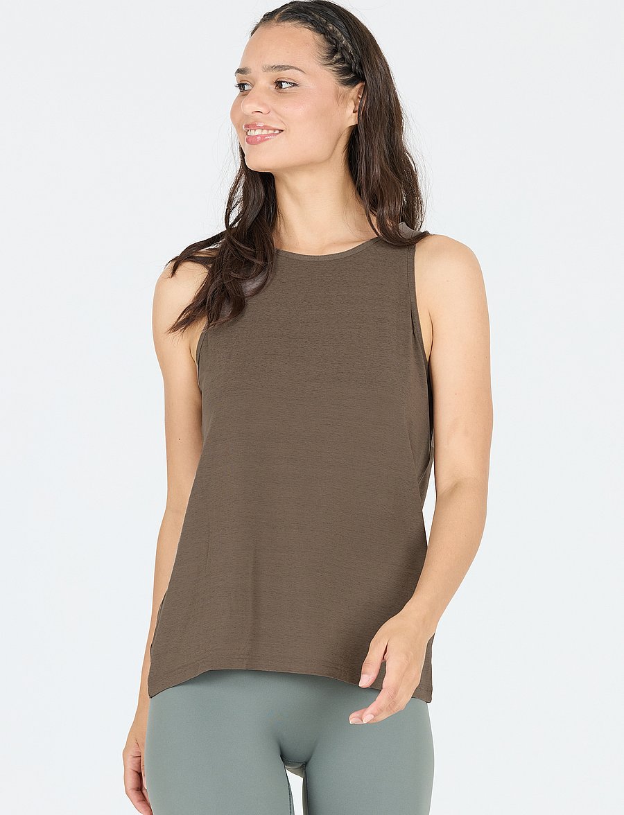 Athlecia - Mota W Slub Top - linnen - falcon - 4