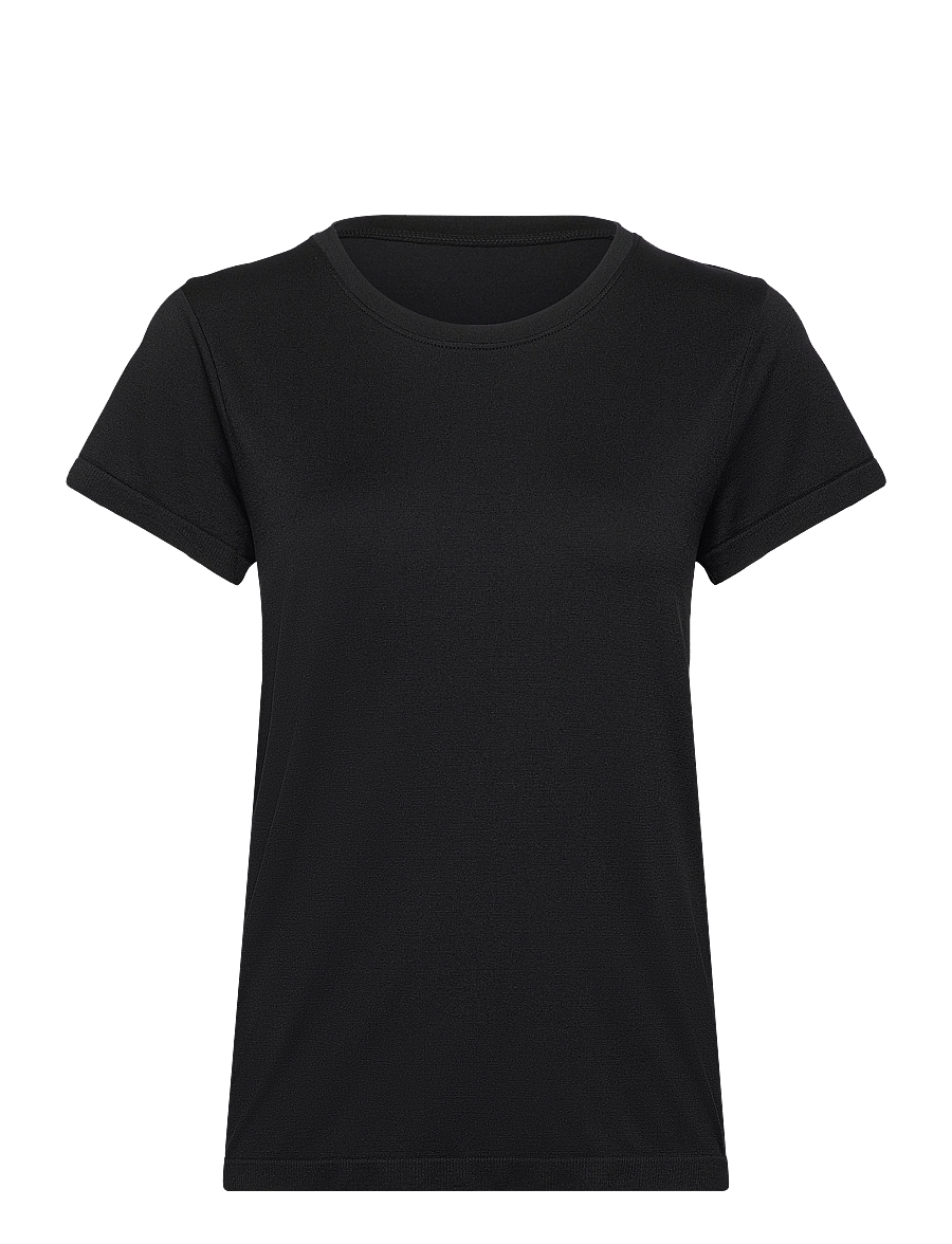 Athlecia - Julee W Loose Fit S/S Seamless Tee - t-shirts - black - 1