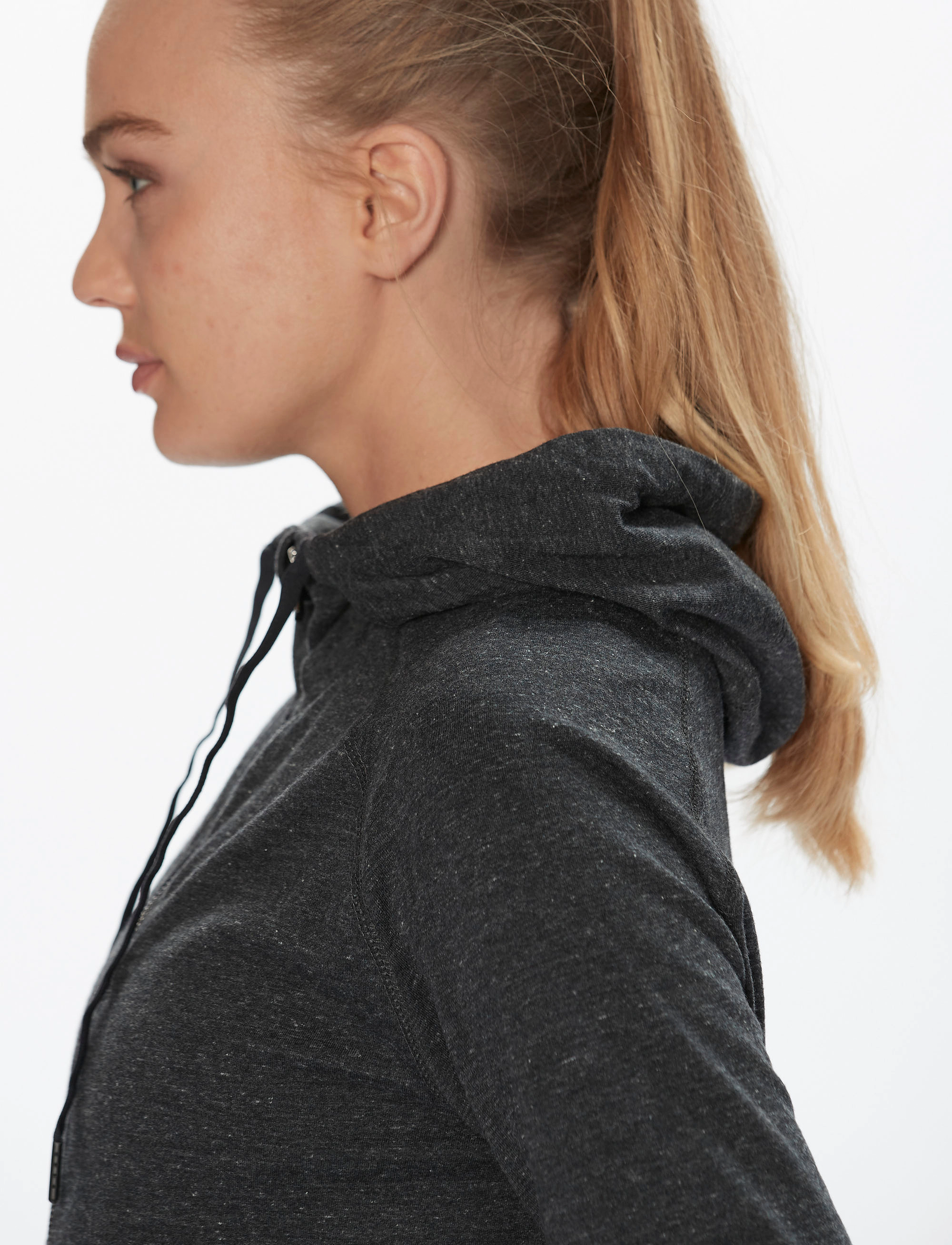 Athlecia - Chestine W Melange Sweat Hoody - dark grey melange - 3