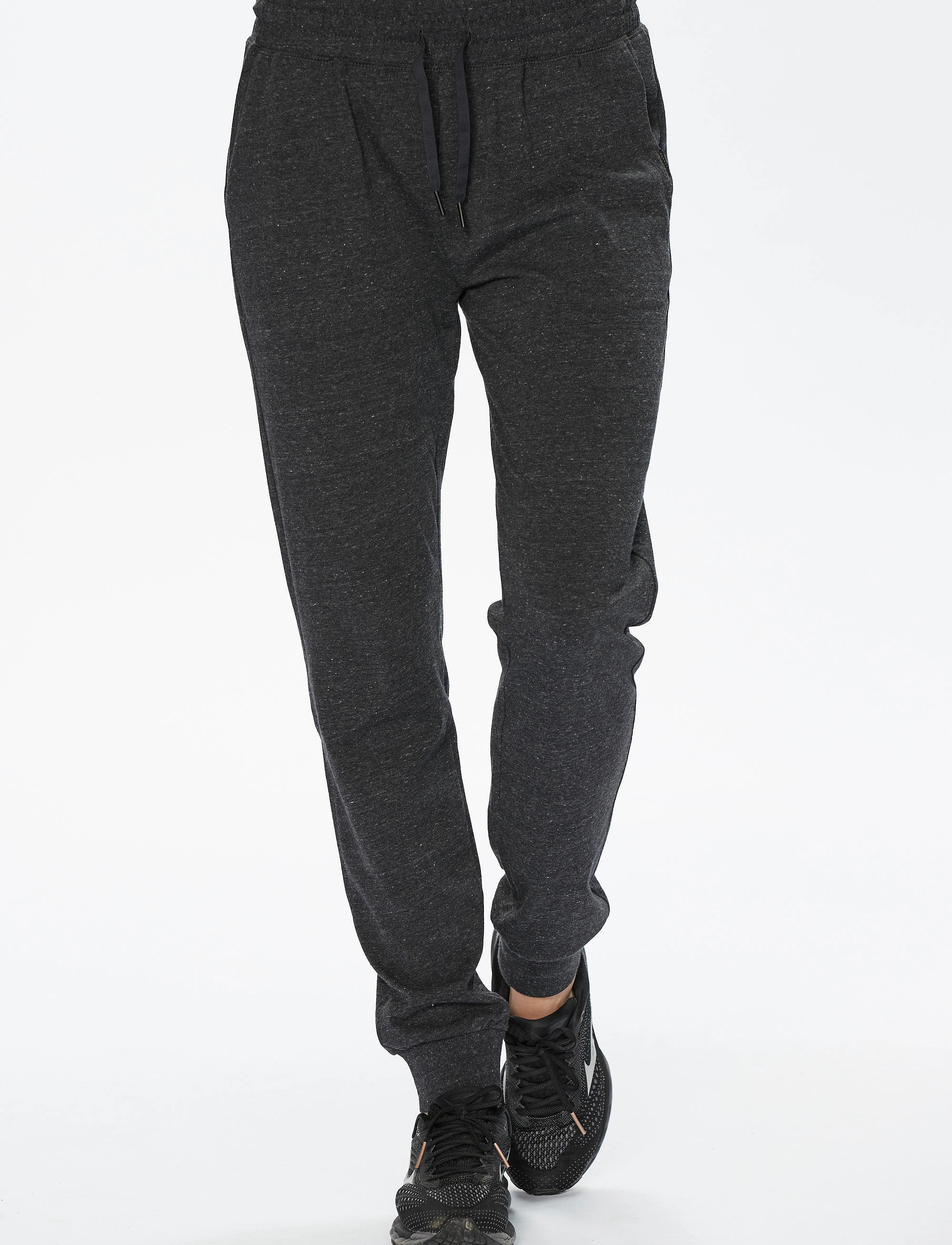 Athlecia - Chestine W Melange Sweat Pants - dark grey melange - 5