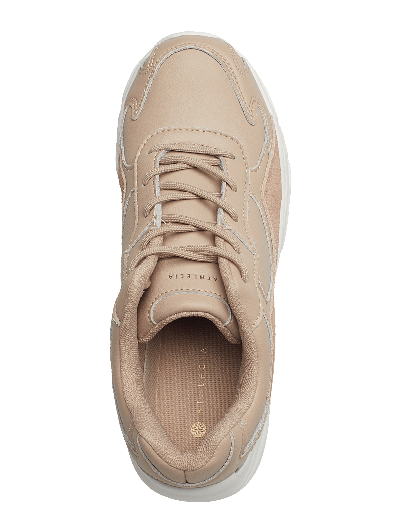 Athlecia - Athlecia W Chunky Leather Trainers - lave sneakers - nude - 3