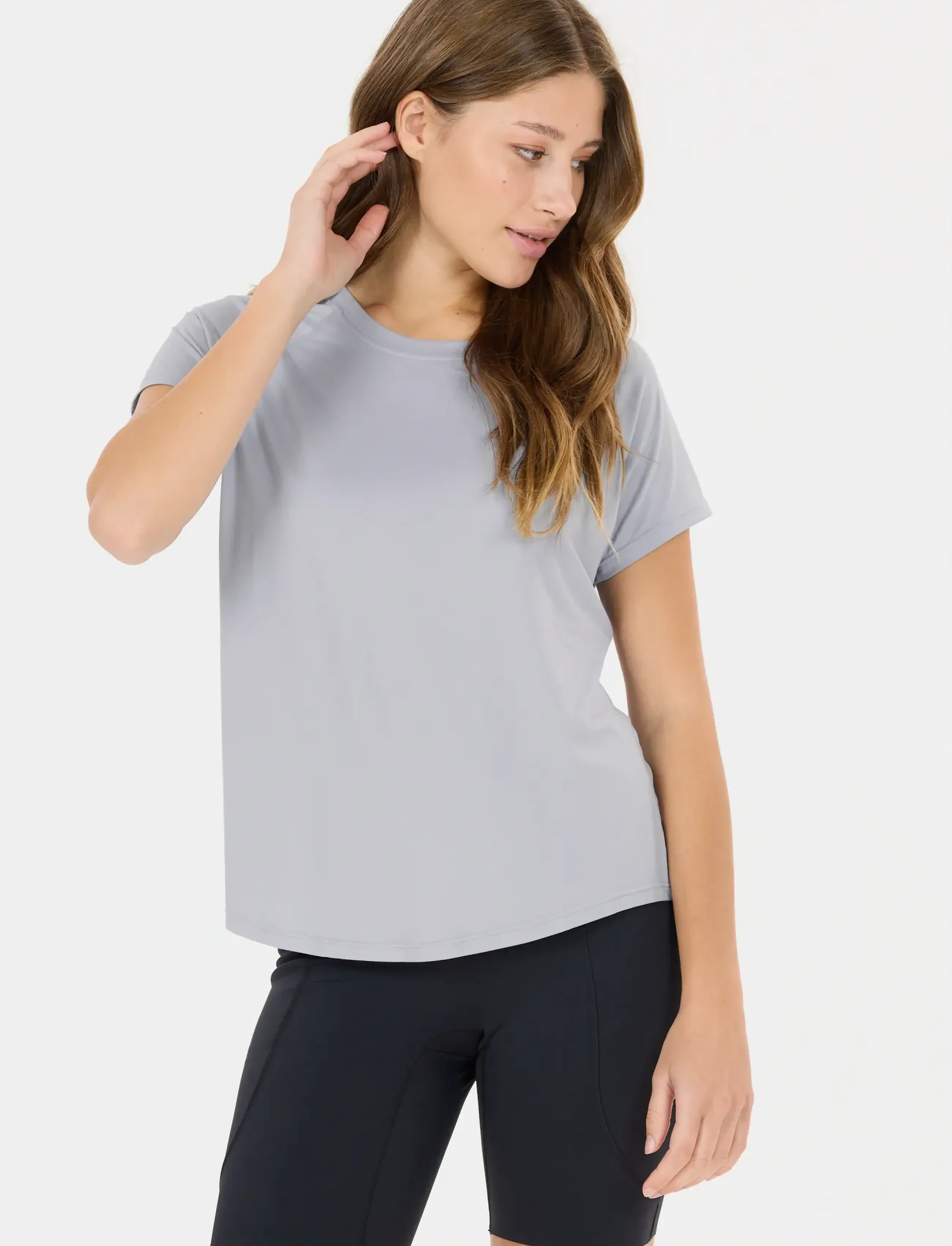 Athlecia Gaina V2 W S/S Tee, 36, Sports Oberteile & T-shirts, Grau - Sport Frauen