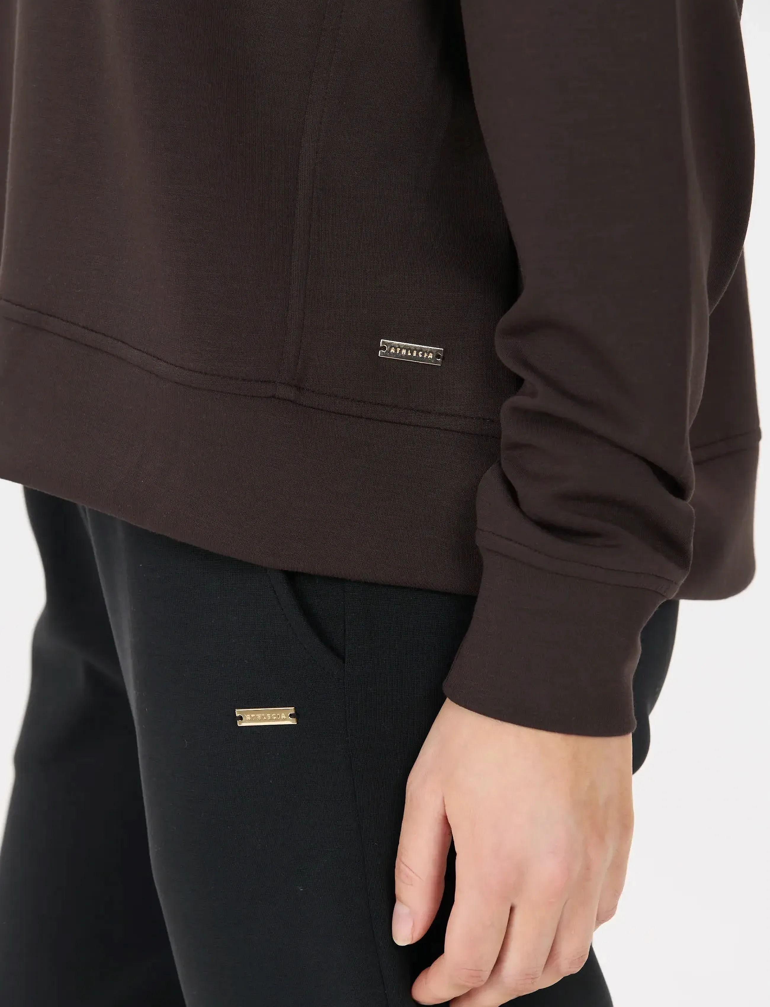 Athlecia - Jacey W Crew Neck - sweatshirts - chocolate torte - 4