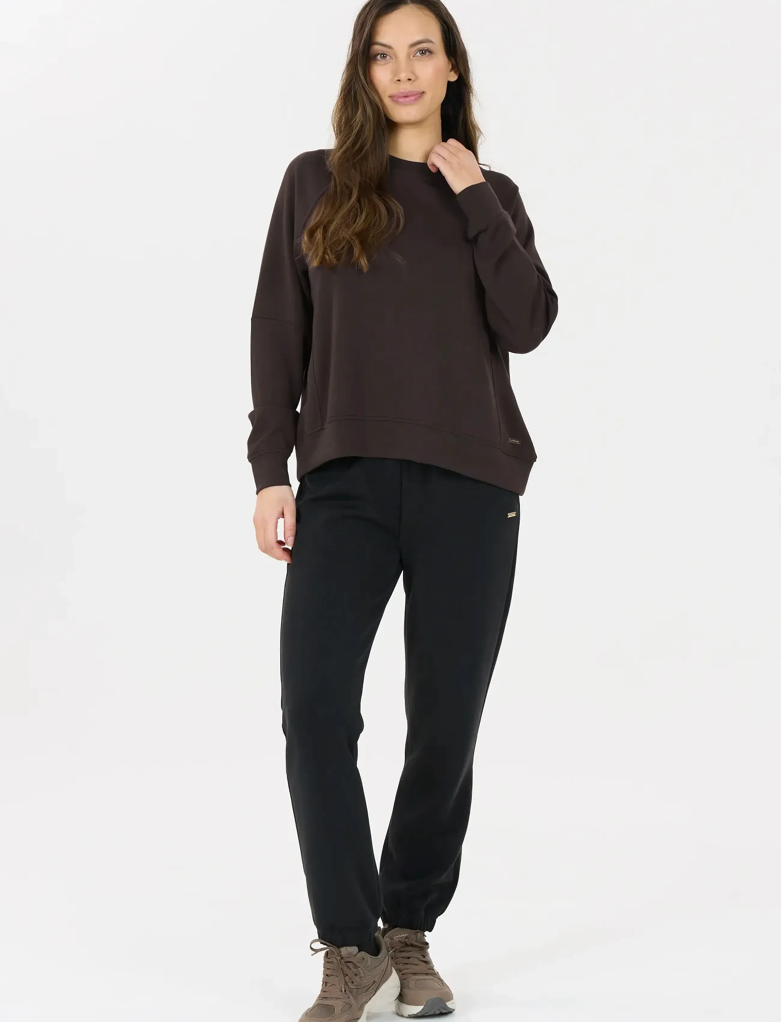 Athlecia - Jacey W Crew Neck - sweats - chocolate torte - 5