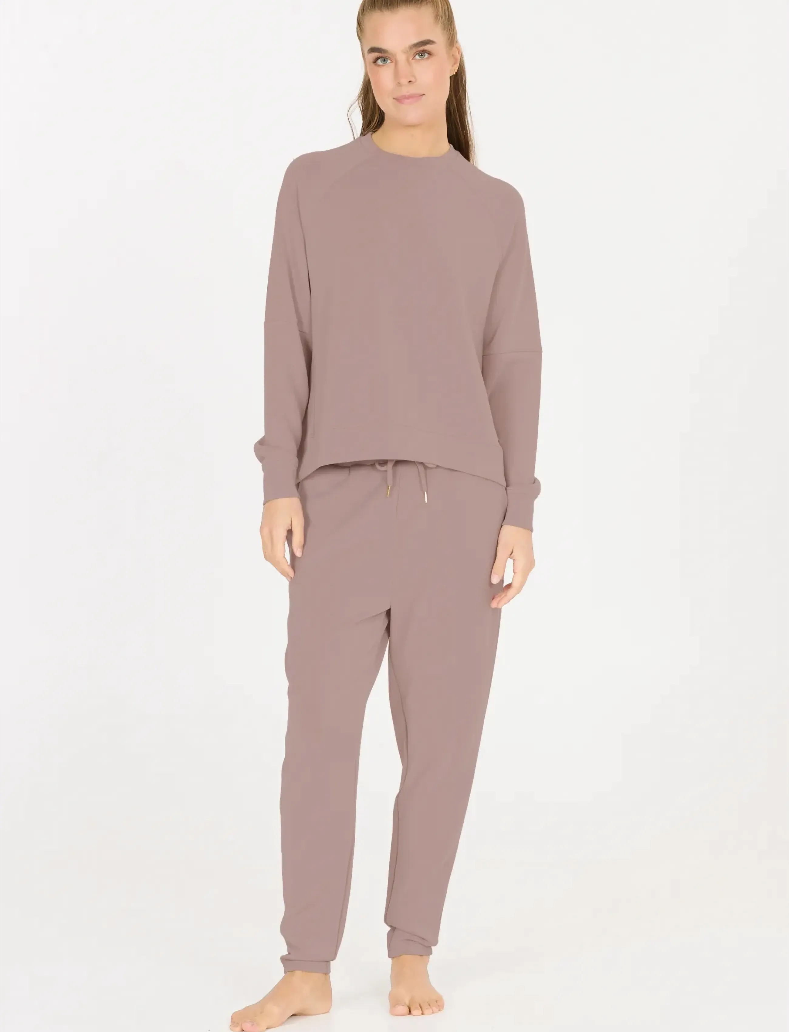 Athlecia - Jacey W Crew Neck - dressipluusid - sphinxsand - 0