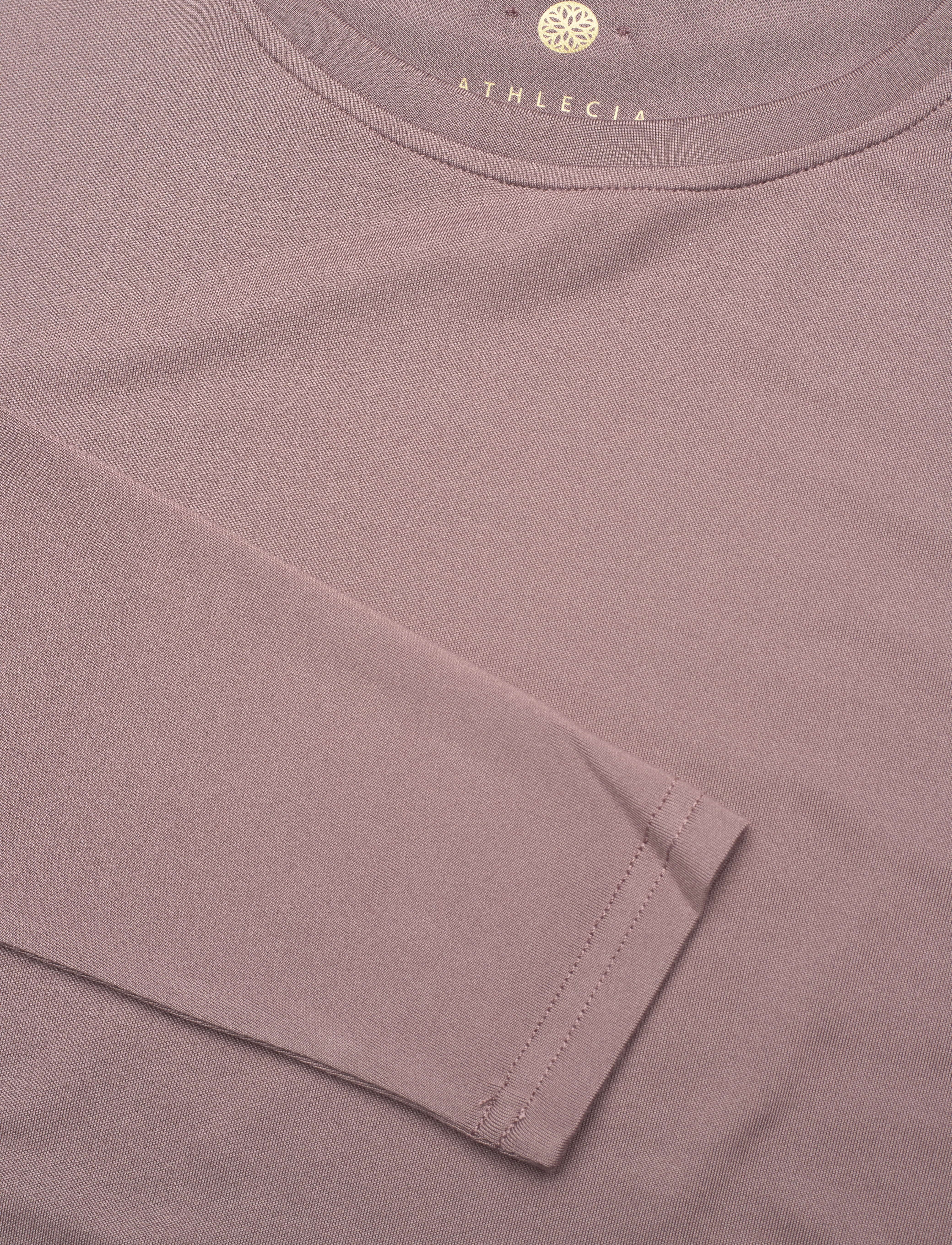 Athlecia - Kirillov W L/S Crop Top - deep taupe - 3